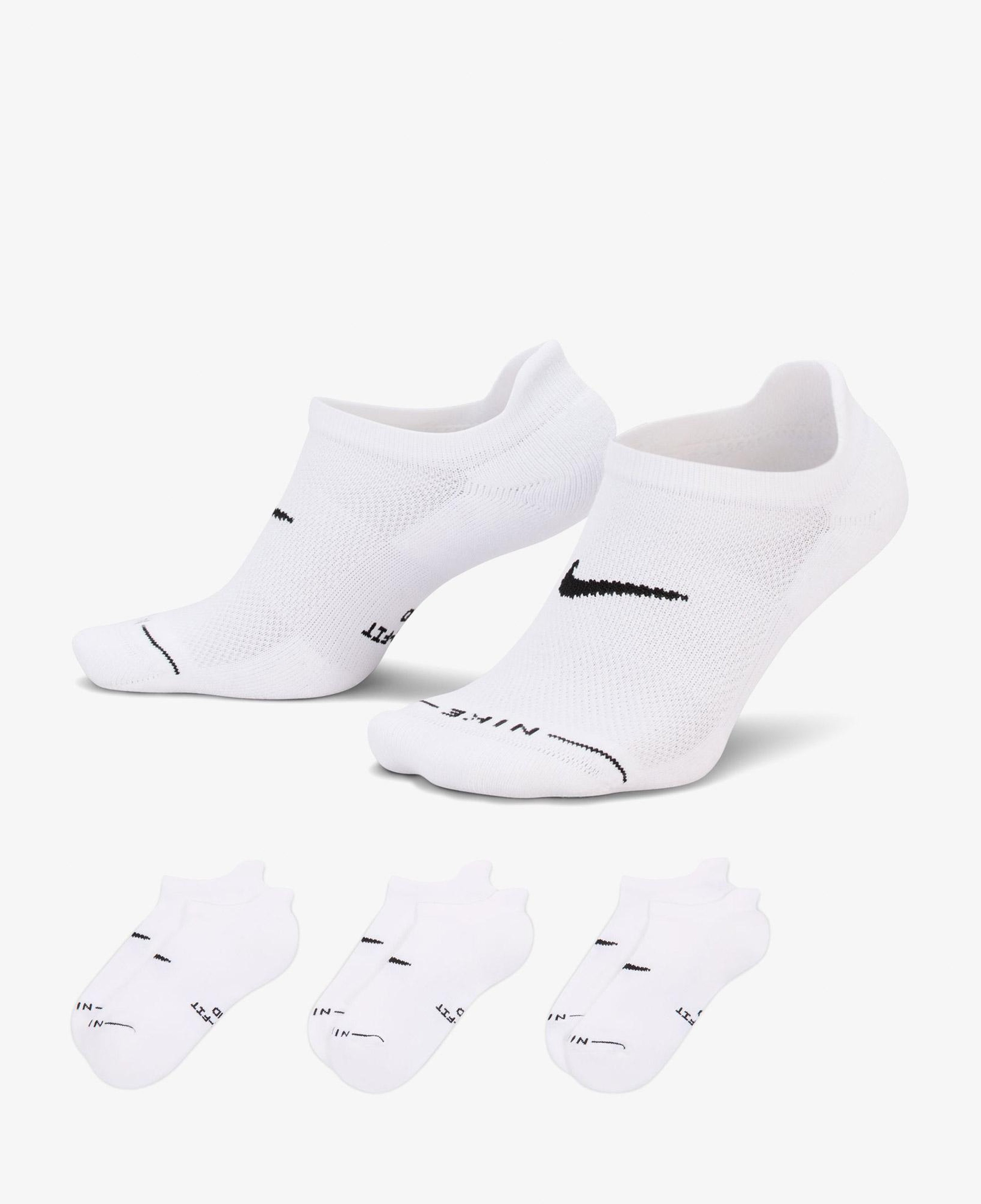 Nike Everyday Elevated 3'lü Unisex Beyaz Çorap