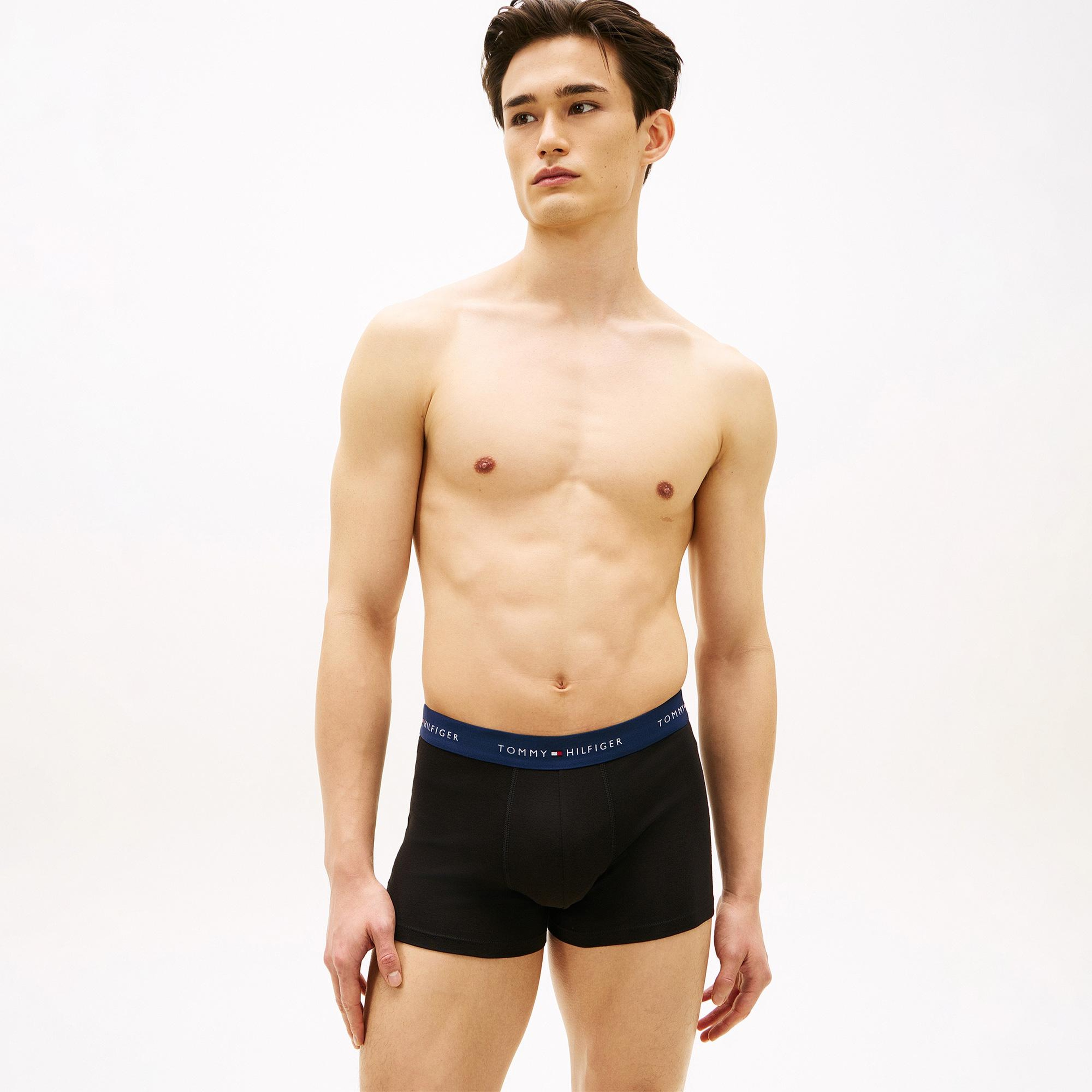 Tommy Hilfiger Signature Erkek Mavi Boxer