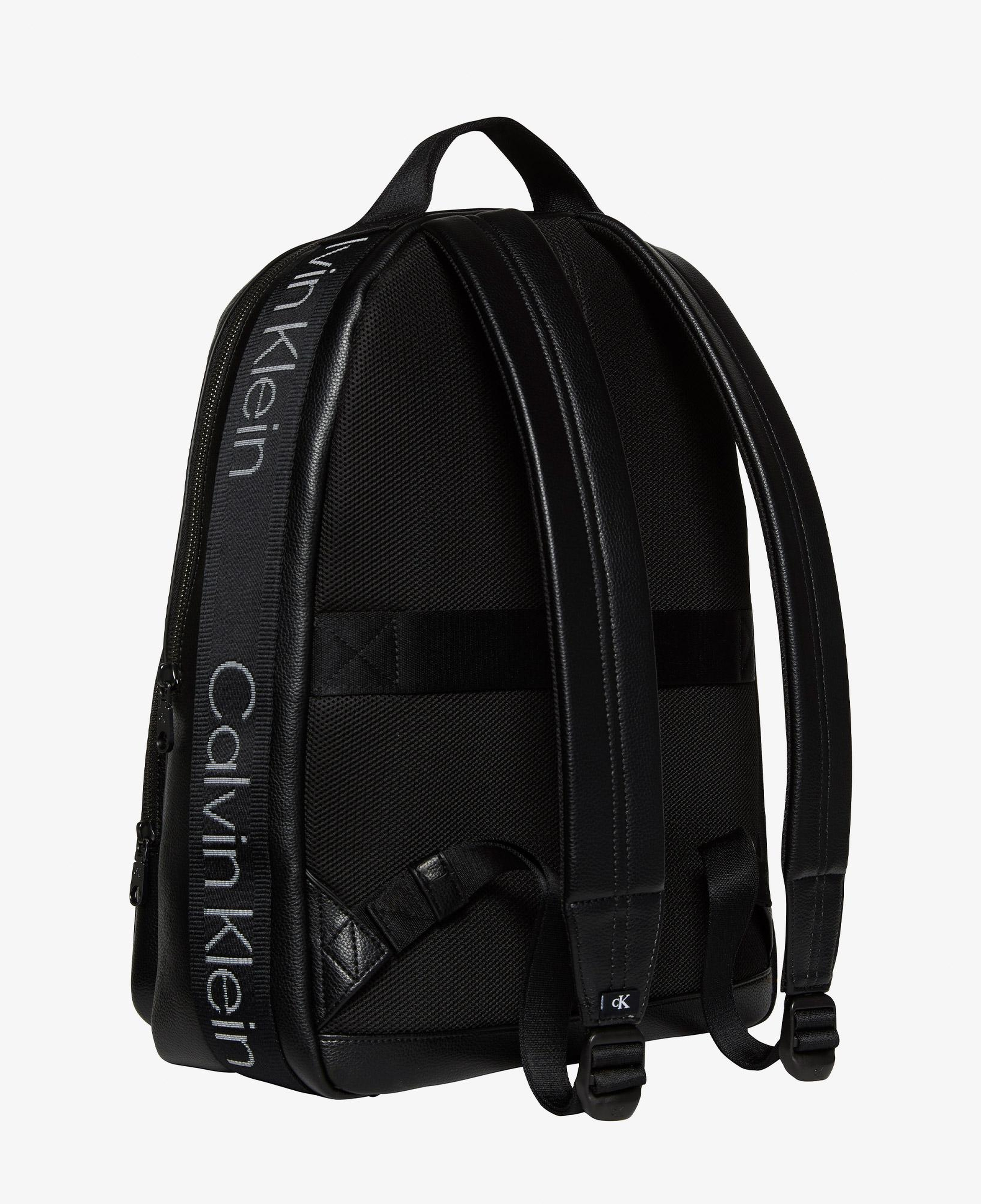 Calvin Klein Webbing Strap Round Erkek Siyah Sırt Çantası