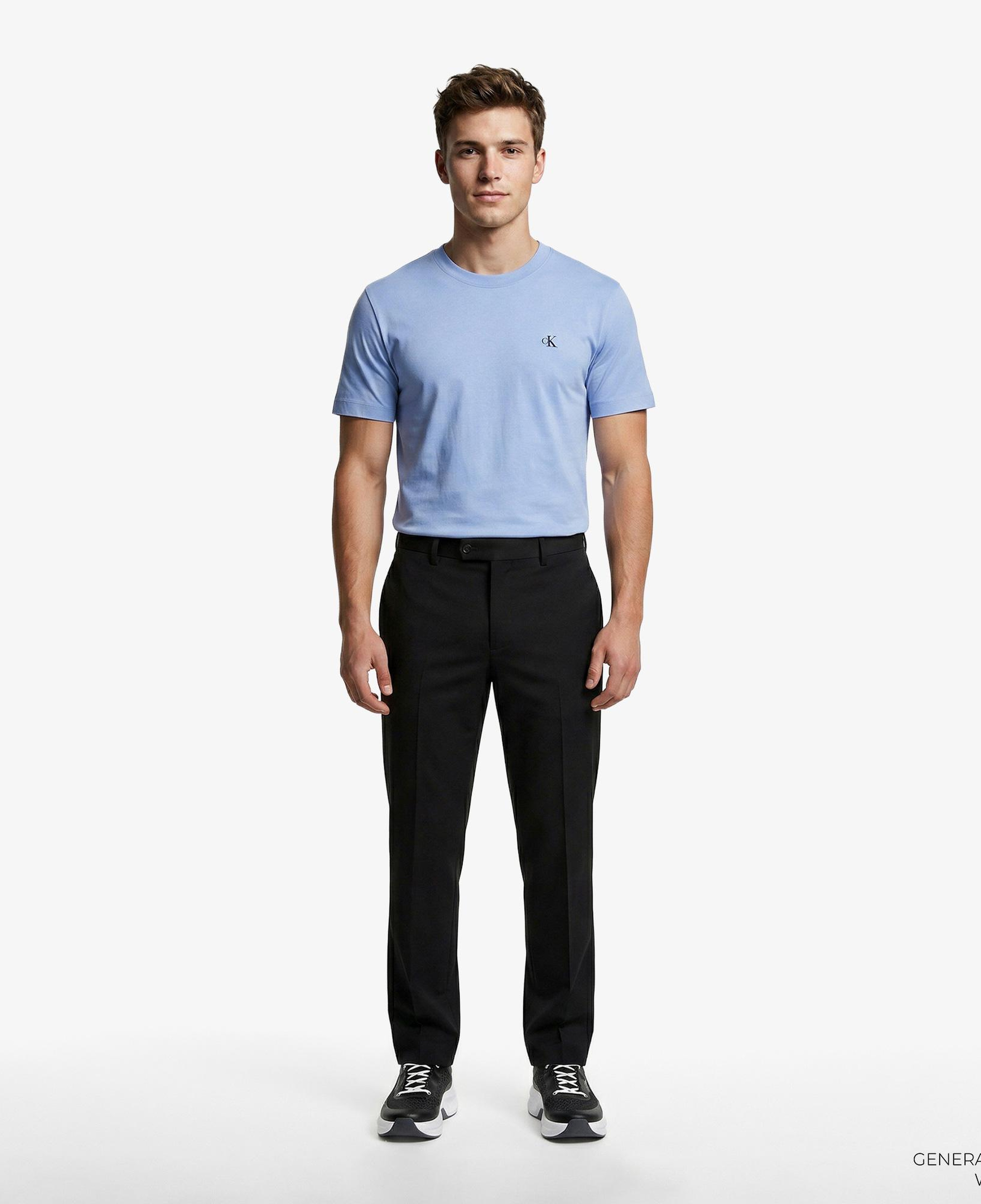 Calvin Klein Easy Monogram Erkek Mavi T-Shirt