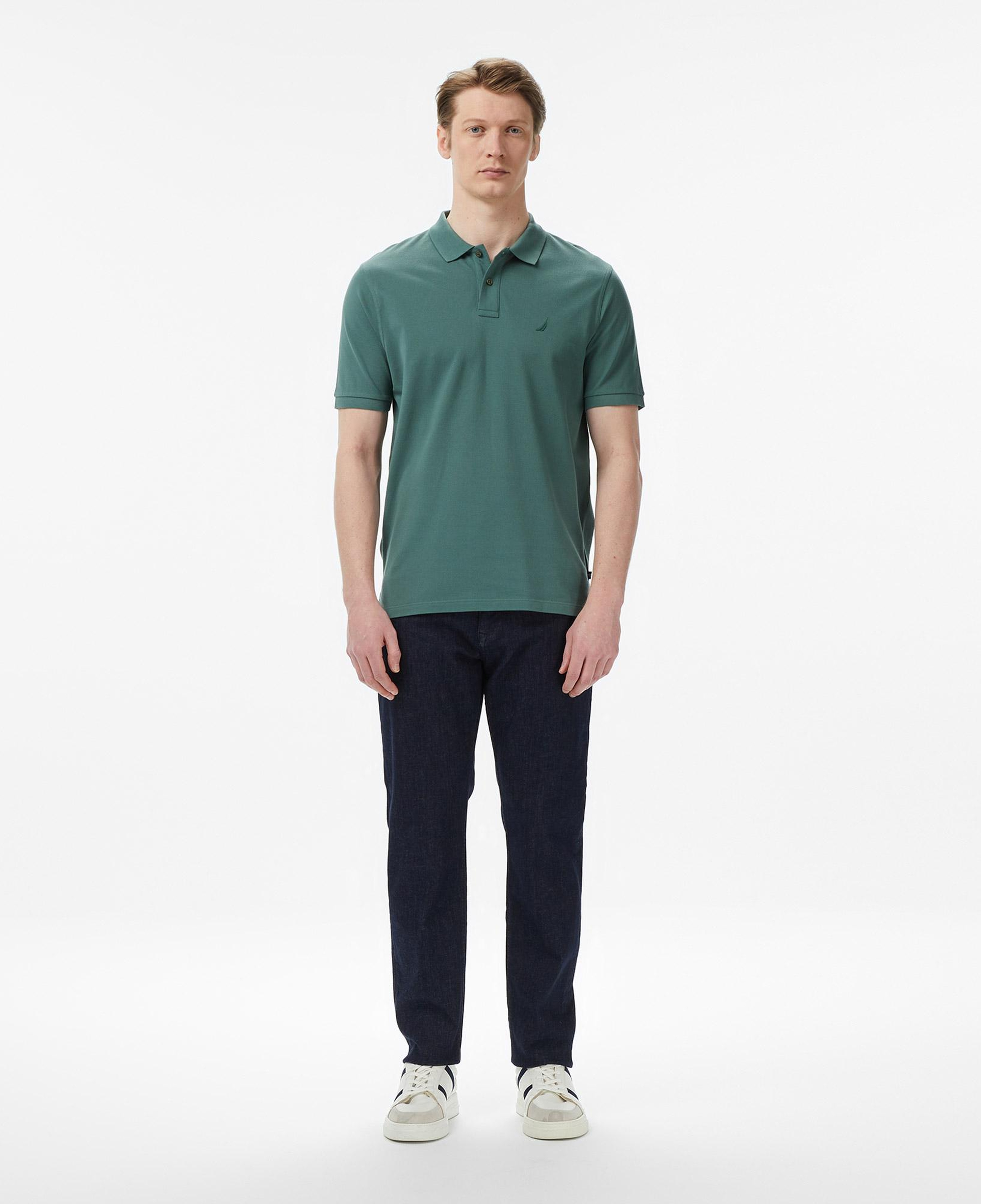 Nautica Erkek Yeşil Regular Fit Polo Yaka T-Shirt