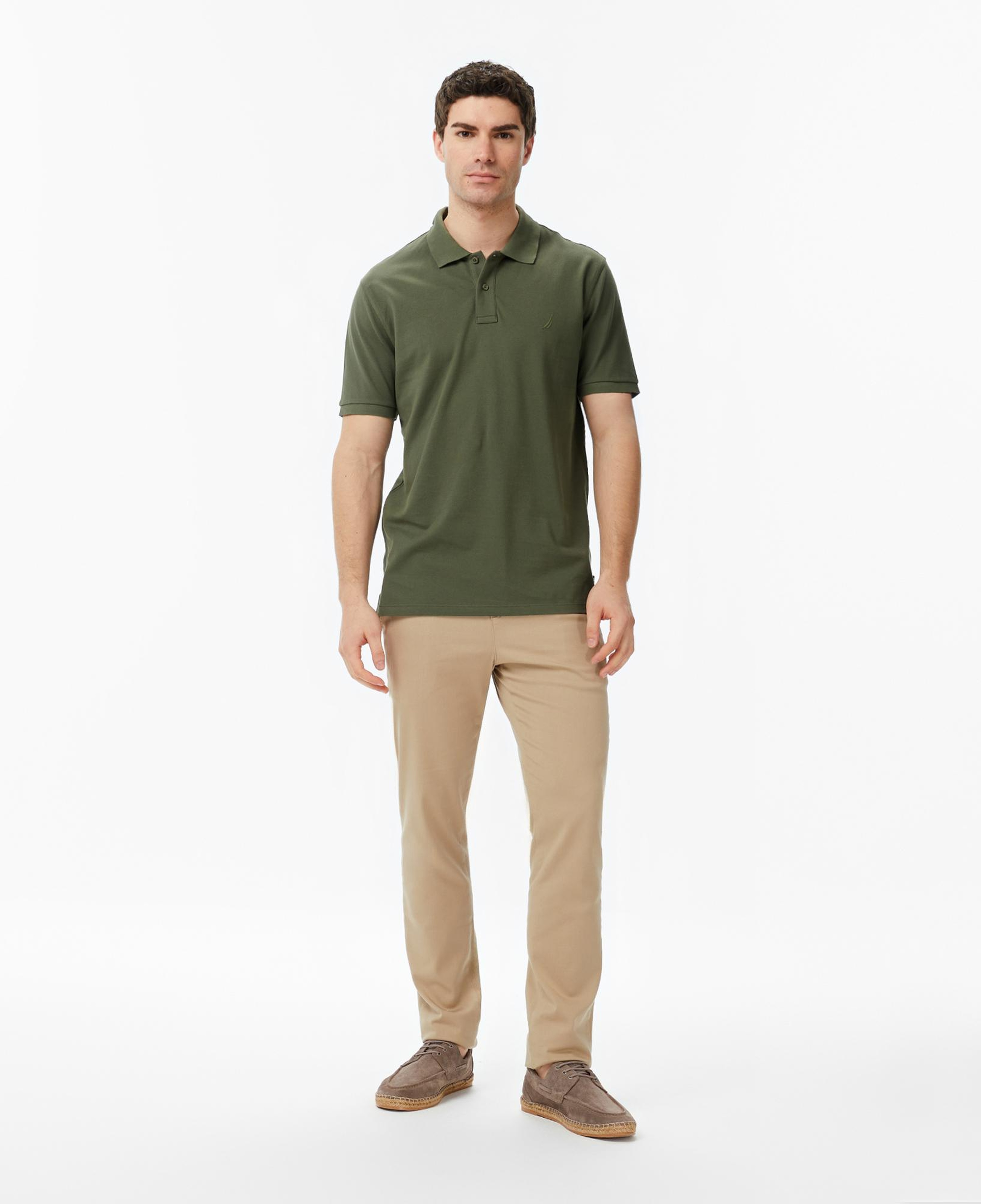 Nautica Erkek Yeşil Regular Fit Polo Yaka T-Shirt