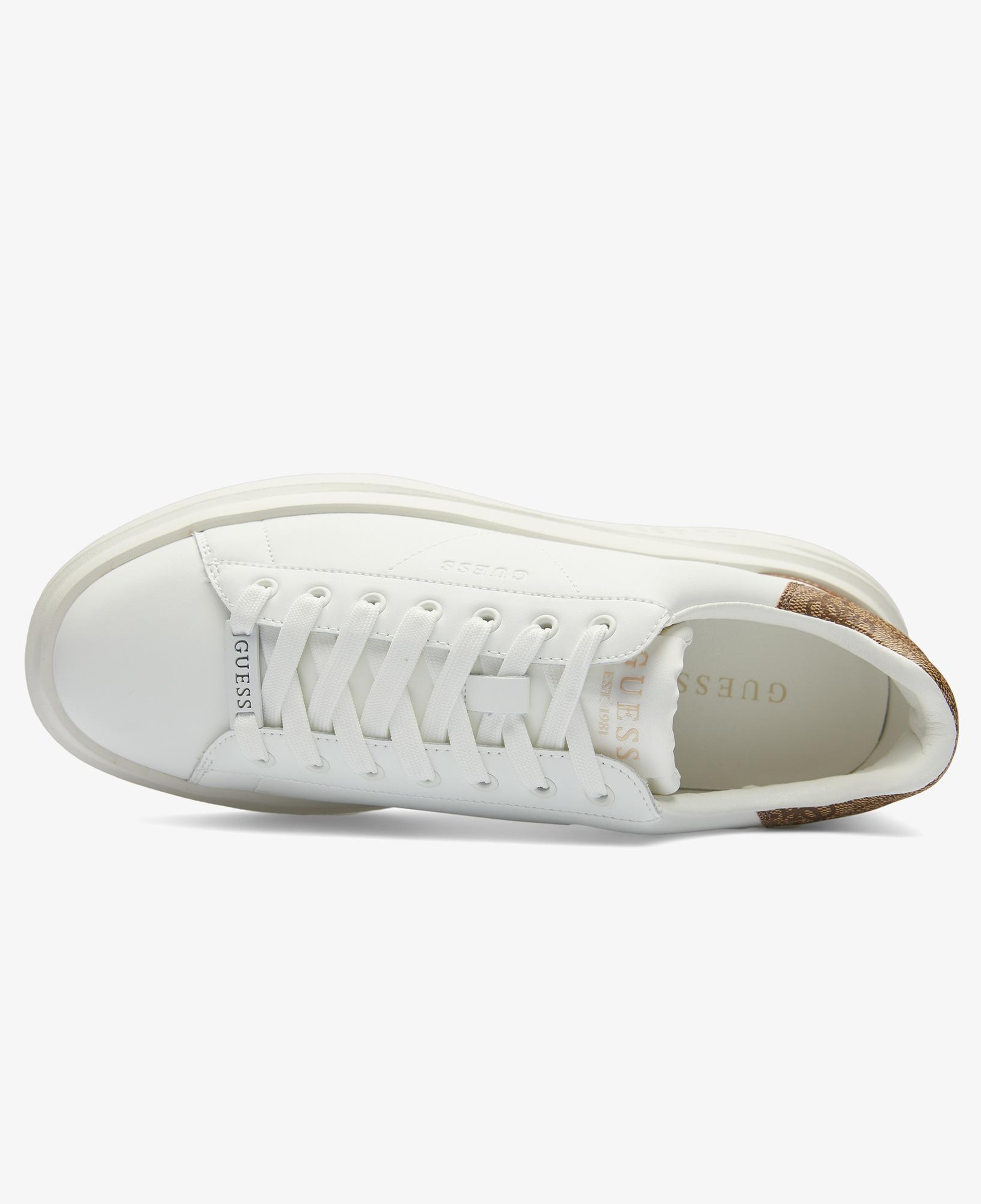 Guess Elba Leather Erkek Beyaz Sneaker