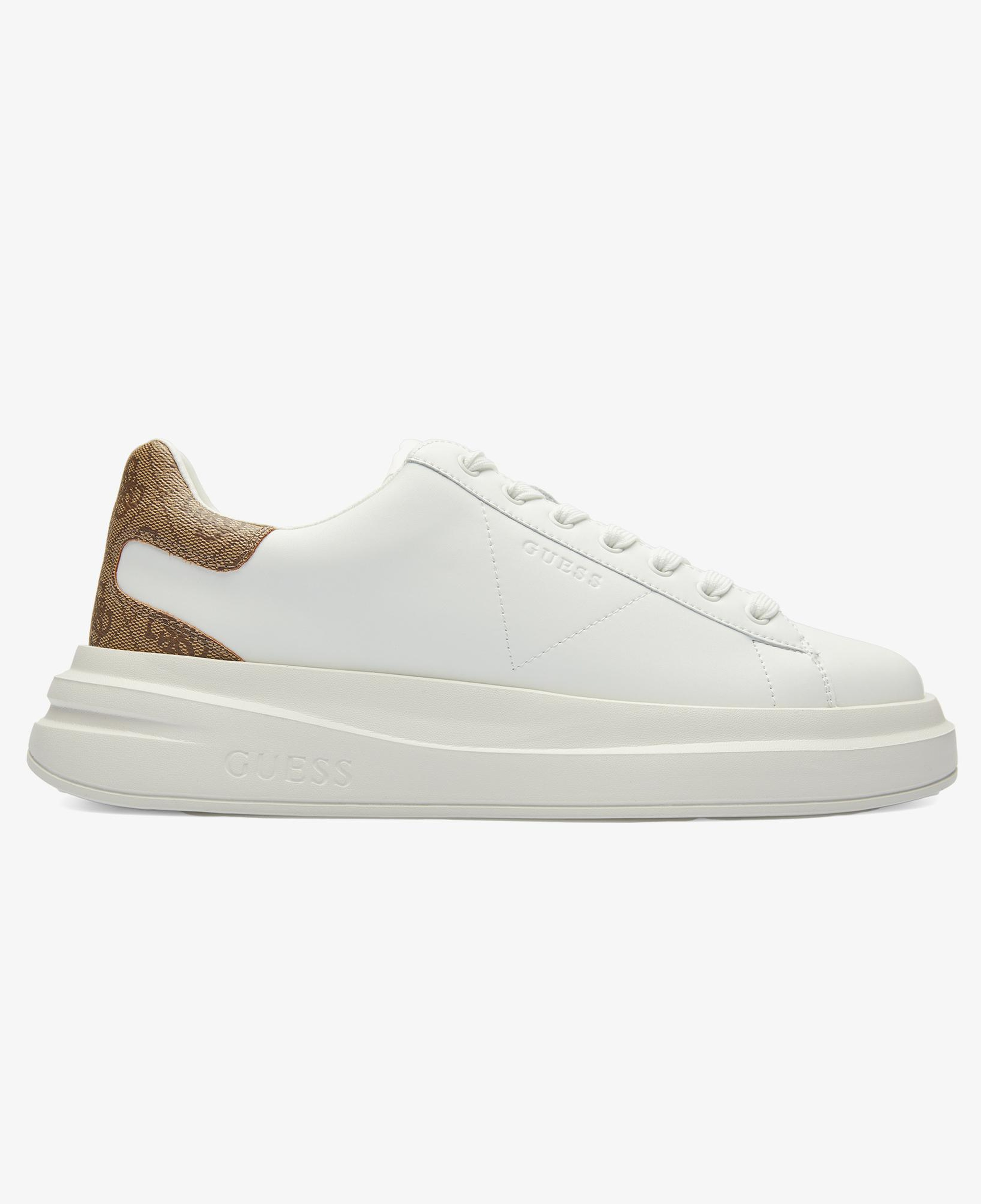 Guess Elba Leather Erkek Beyaz Sneaker