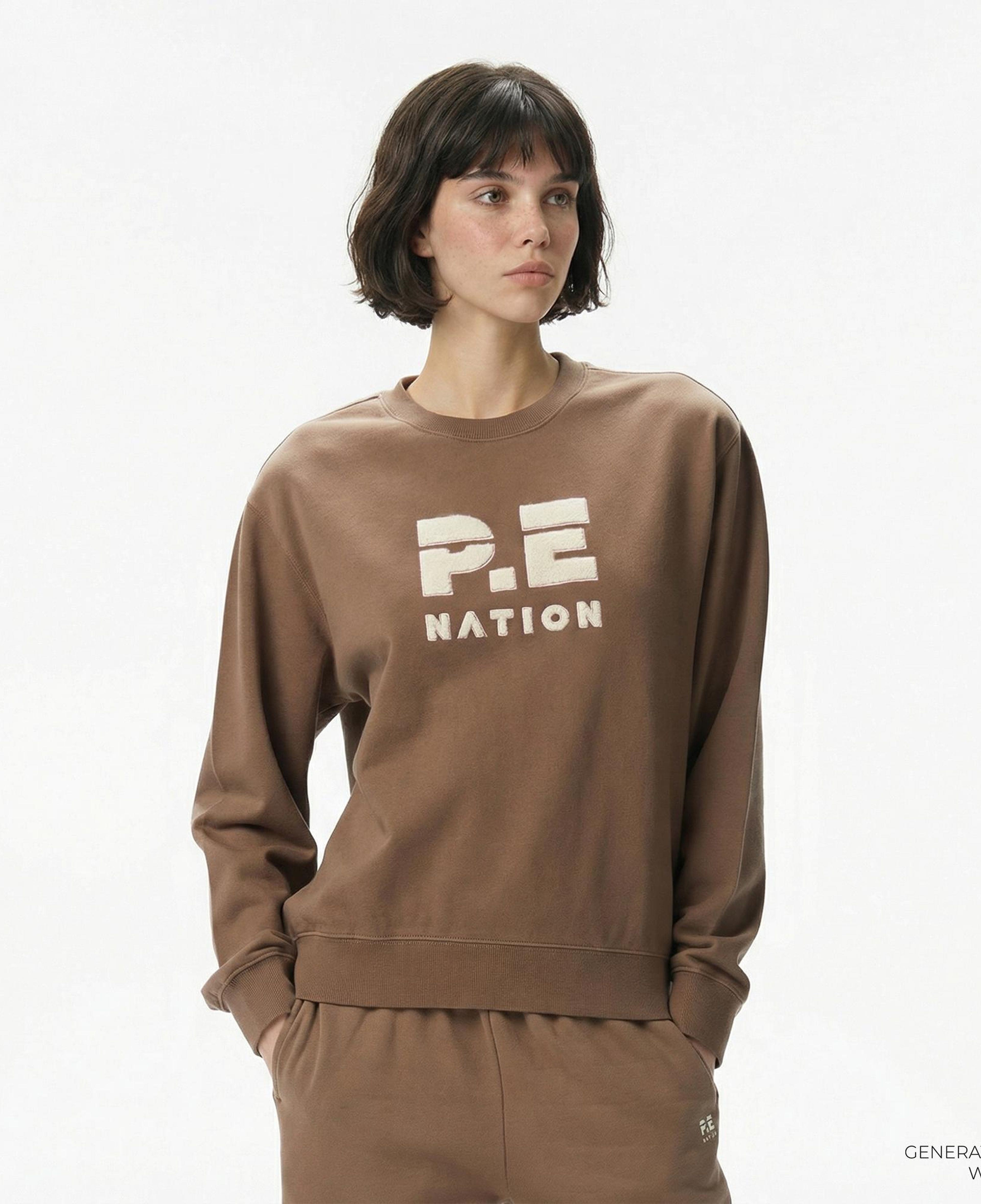 P.E Nation Heads Up 2 Kadın Kahverengi Sweatshirt
