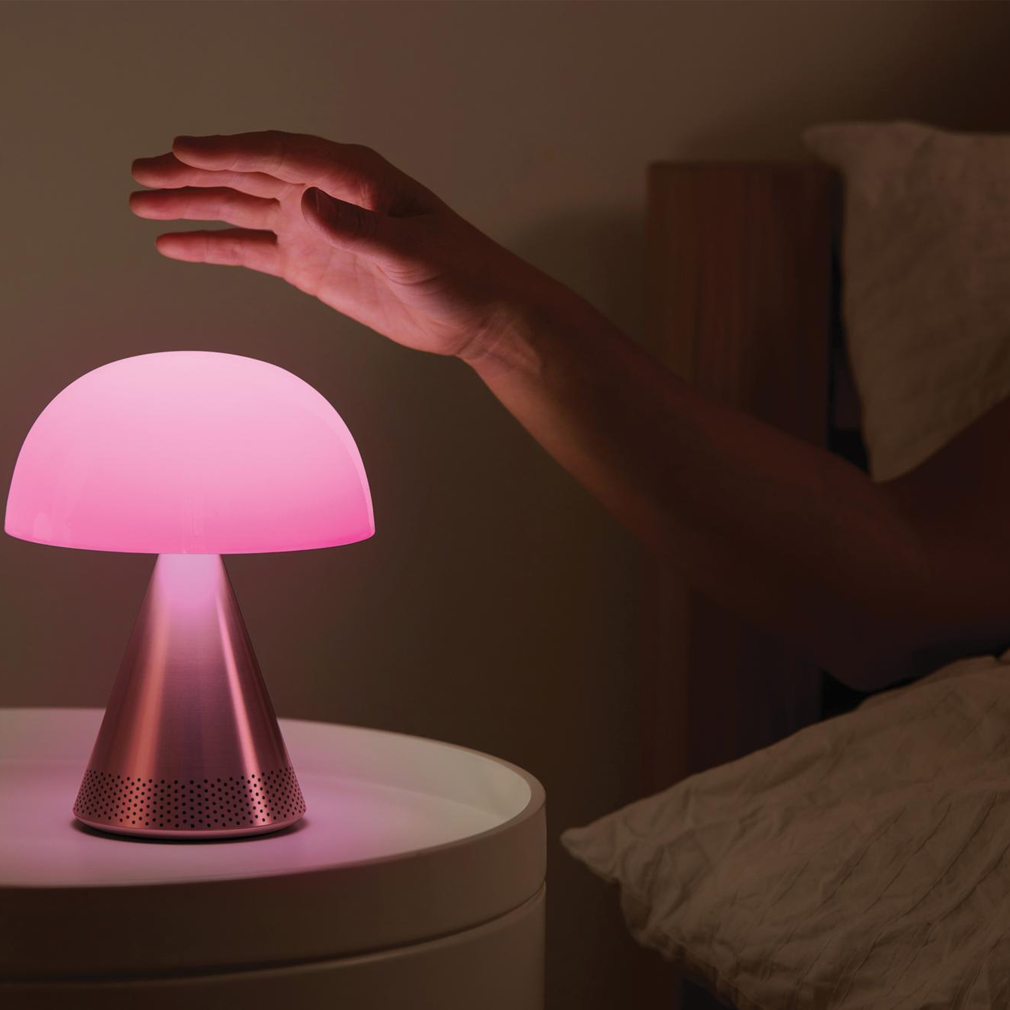 Lexon Mina L Led Lamba ve  Bluetooth Hoparlör Alüminyum