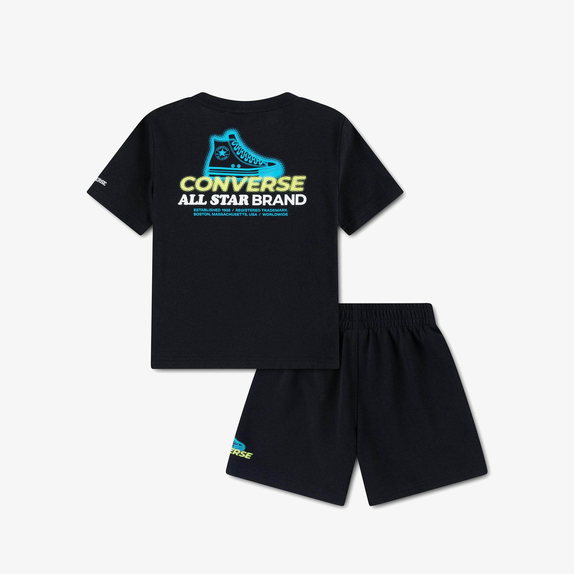 Converse Erkek Bebek Siyah Şort Takım