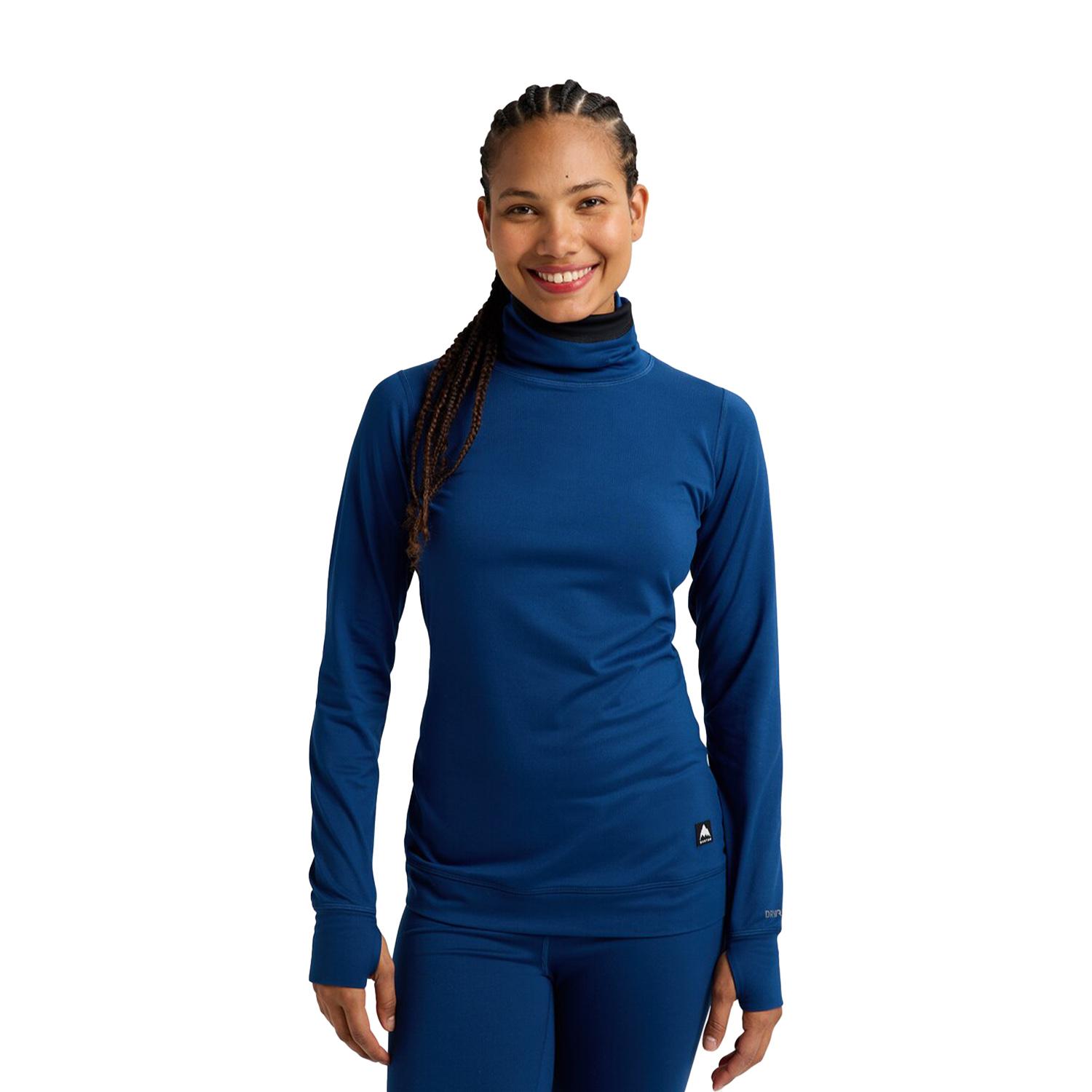 Burton Womens Midweight Long Neck Kadın Mavi İçlik Üst