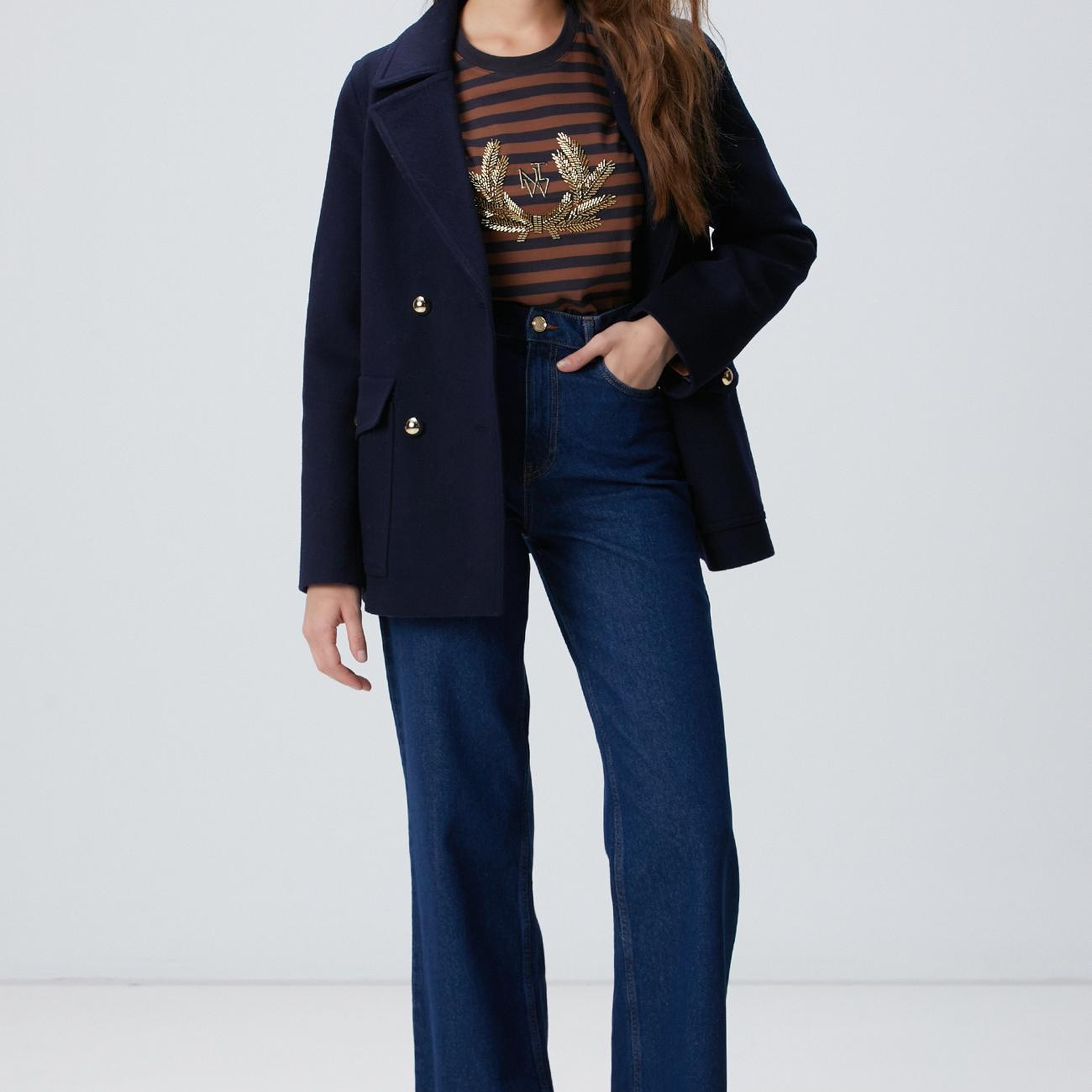 Network Kadın İndigo Denim Pantolon