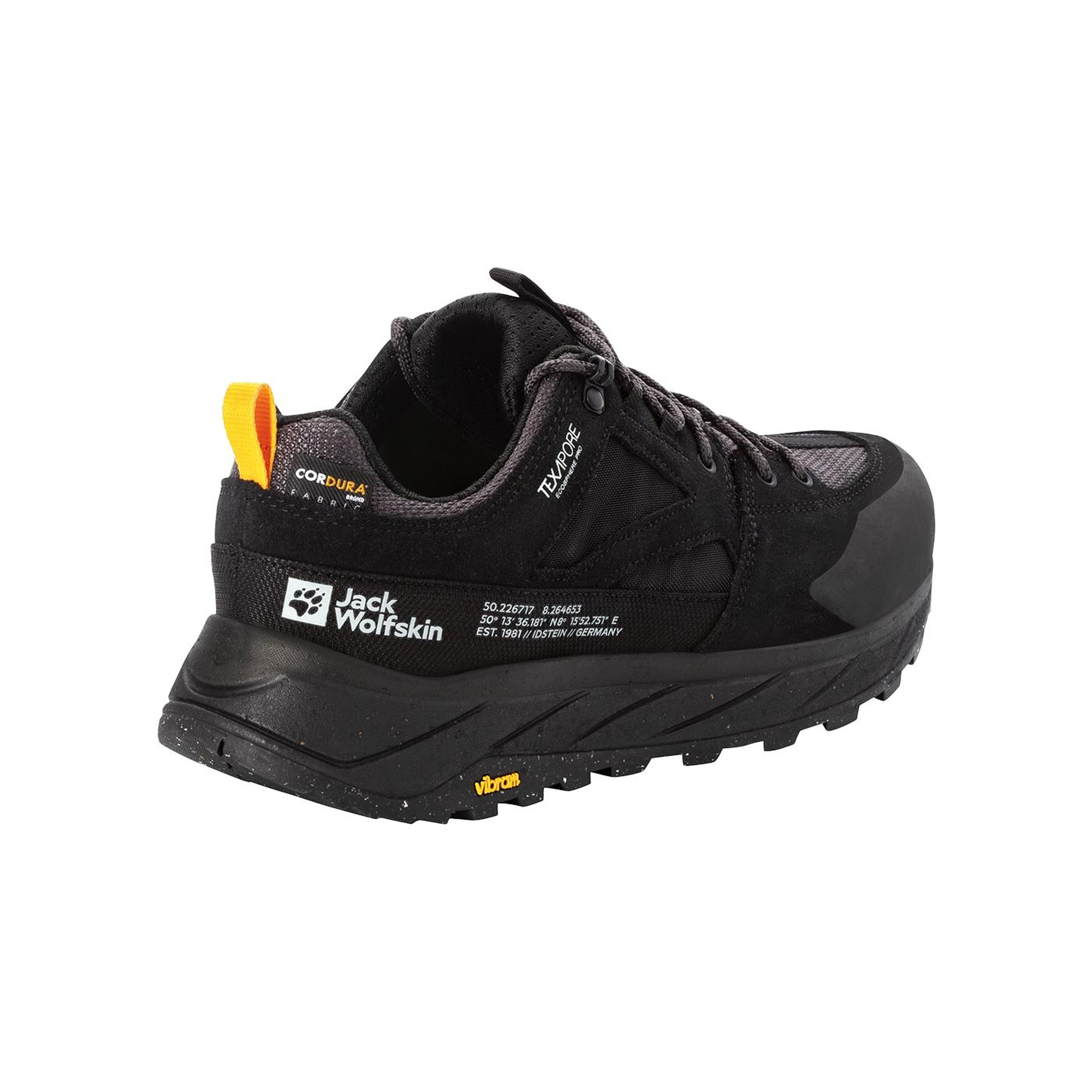 Jack Wolfskin Terraquest Texapore Low Erkek Siyah Outdoor Ayakkabı