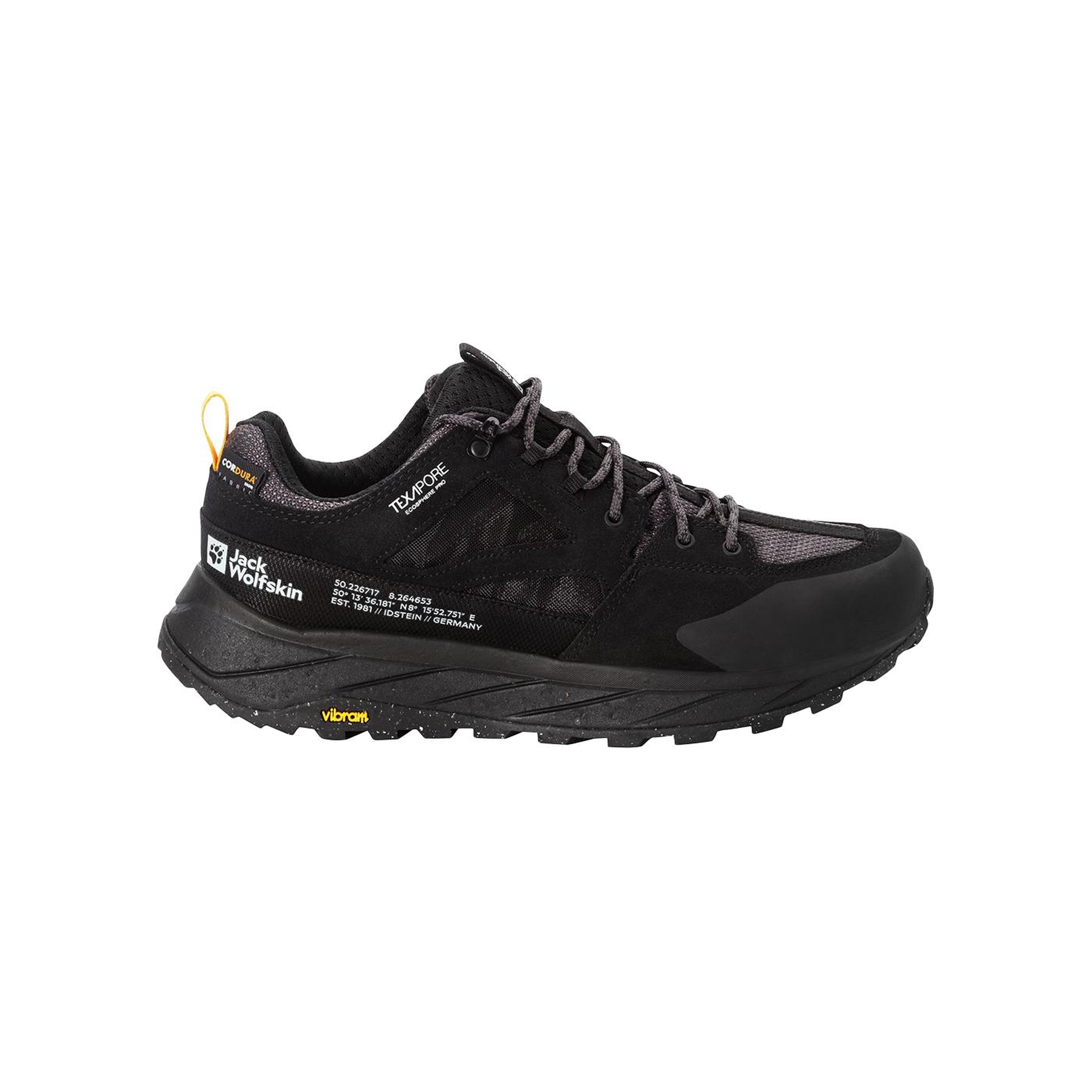 Jack Wolfskin Terraquest Texapore Low Erkek Siyah Outdoor Ayakkabı