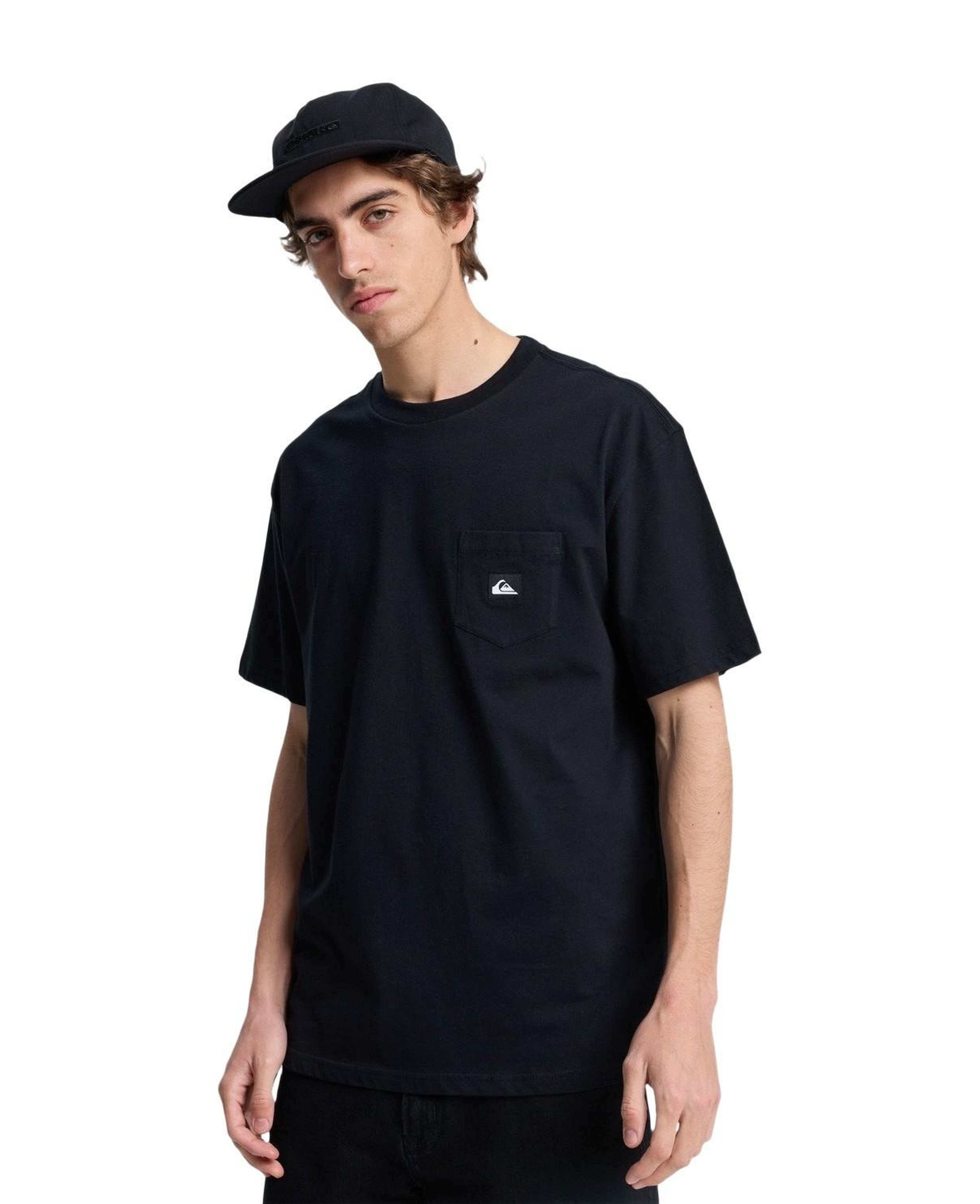 Quiksilver Salt Water Pock Erkek Siyah Tişört