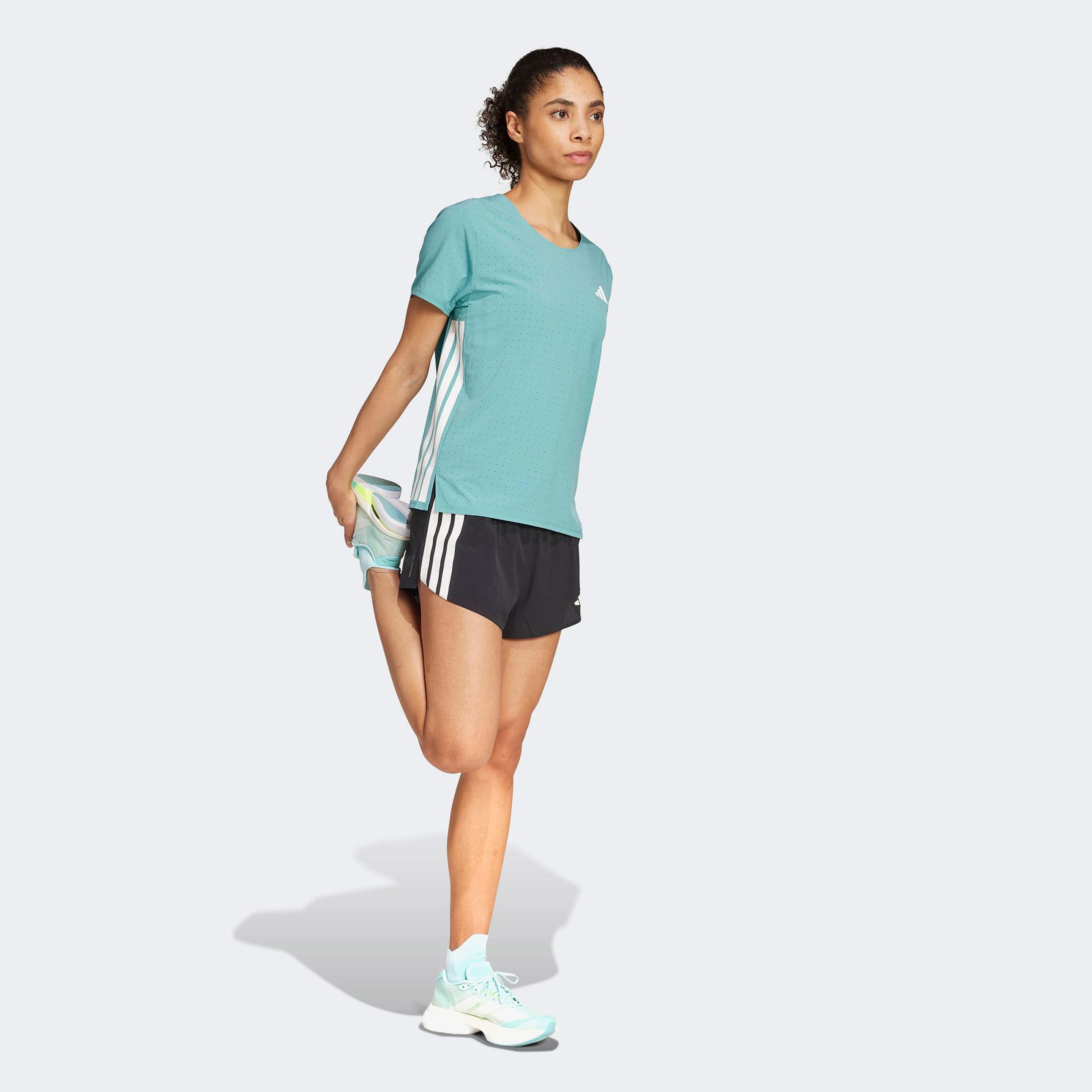 adidas Adizero Running Kadın Mavi Koşu T-Shirt