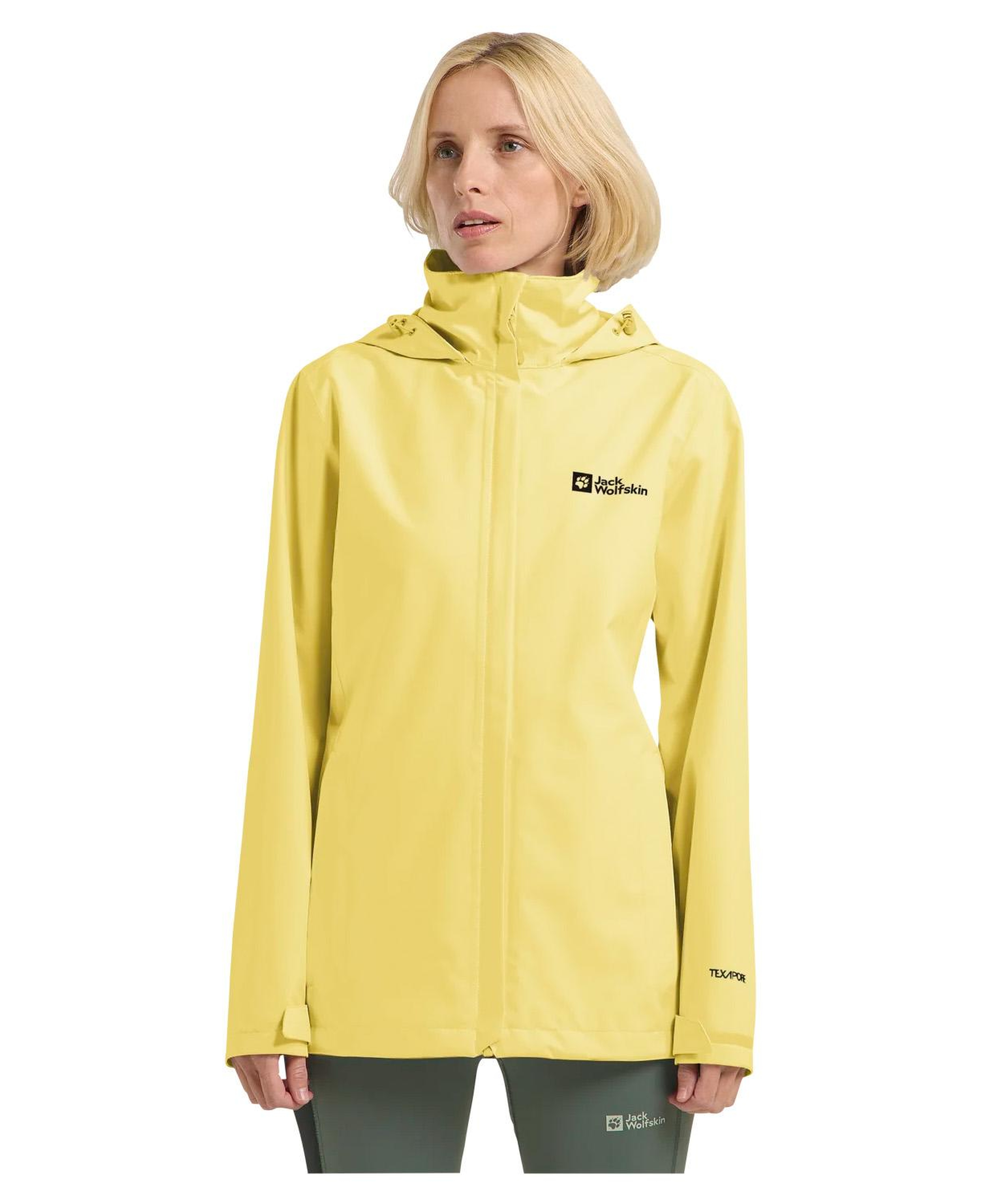 Jack Wolfskin Trailtime 2L Kadın Sarı Outdoor Ceketi