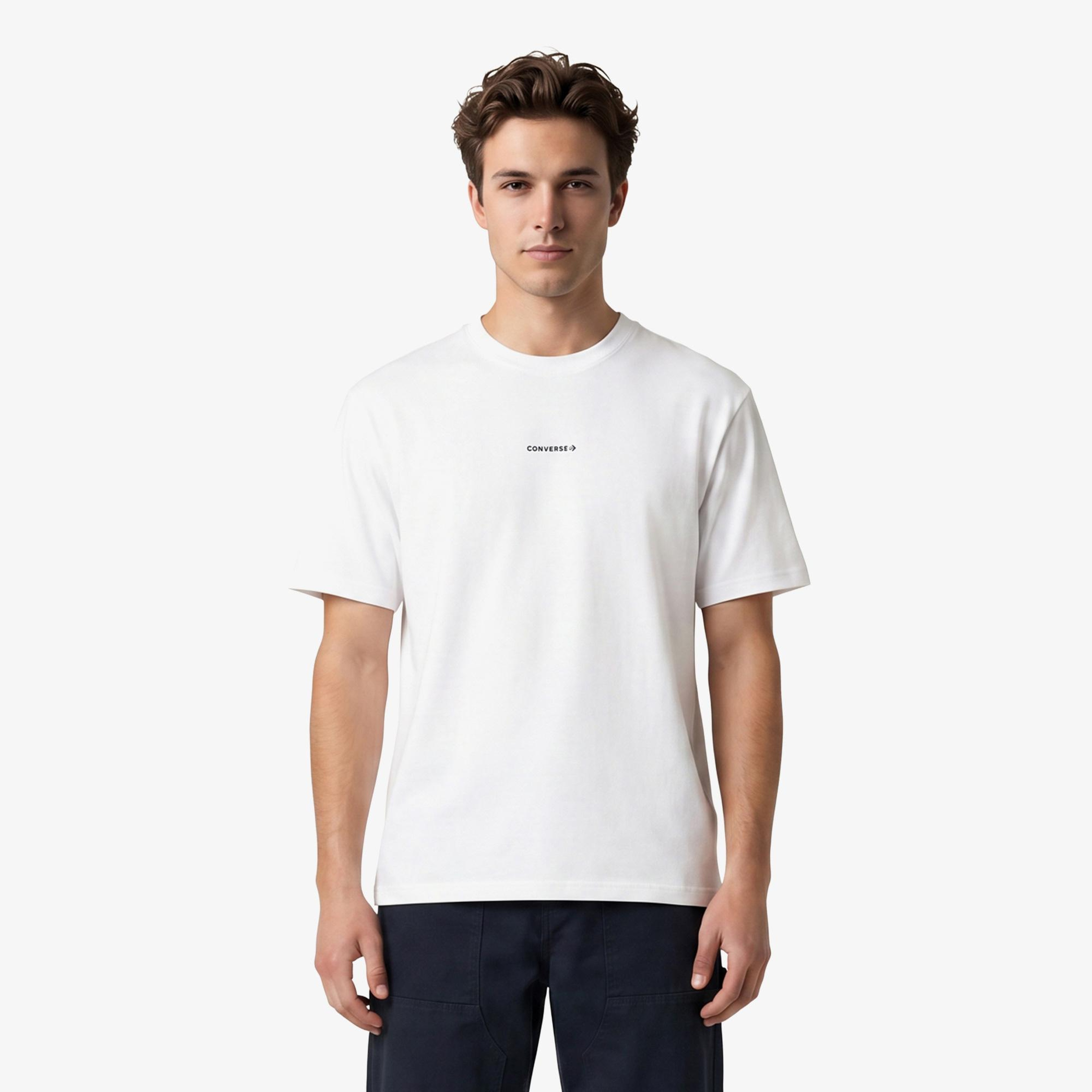 Converse Erkek Beyaz T-Shirt