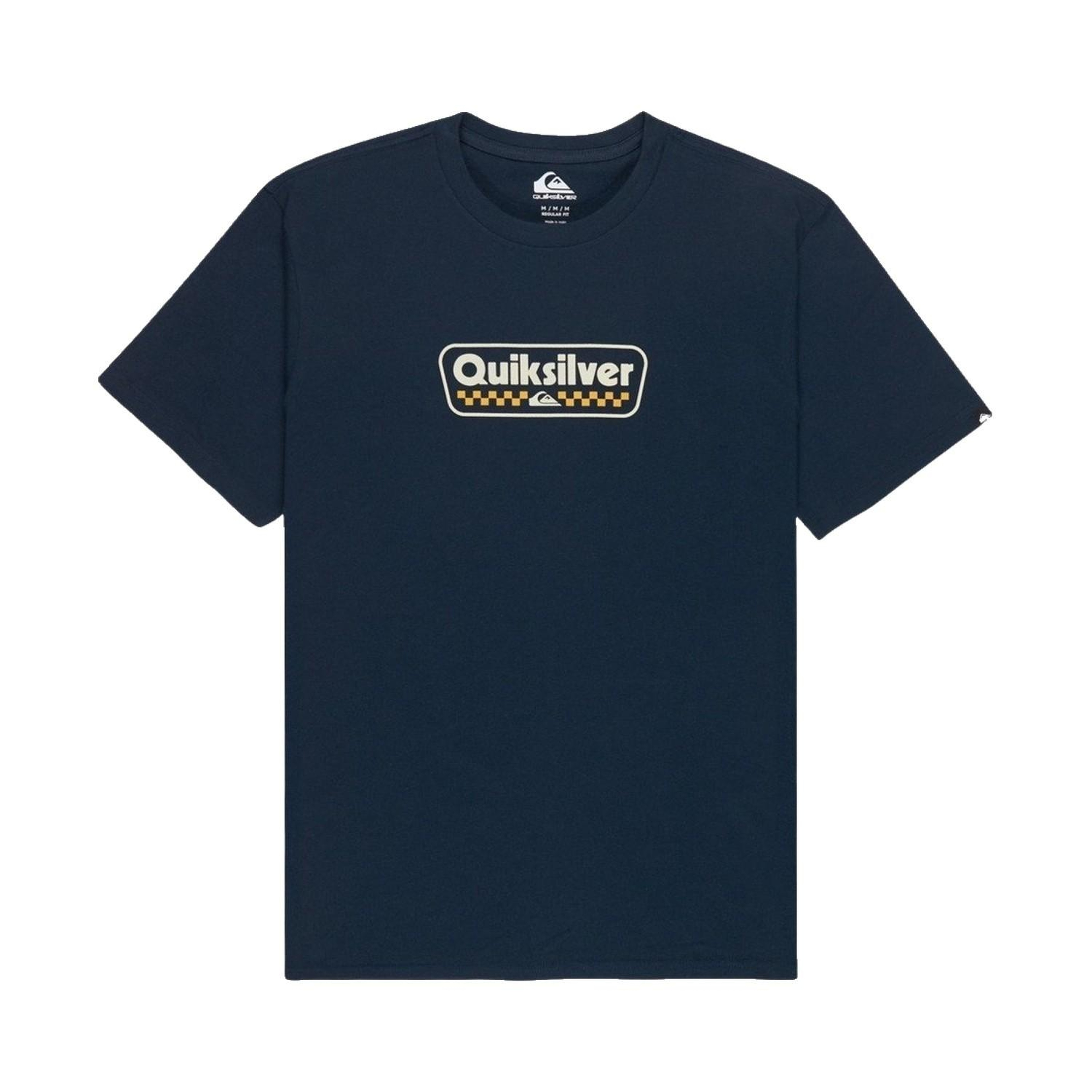 Quiksilver Ev Starting Gri Erkek Mavi Tişört