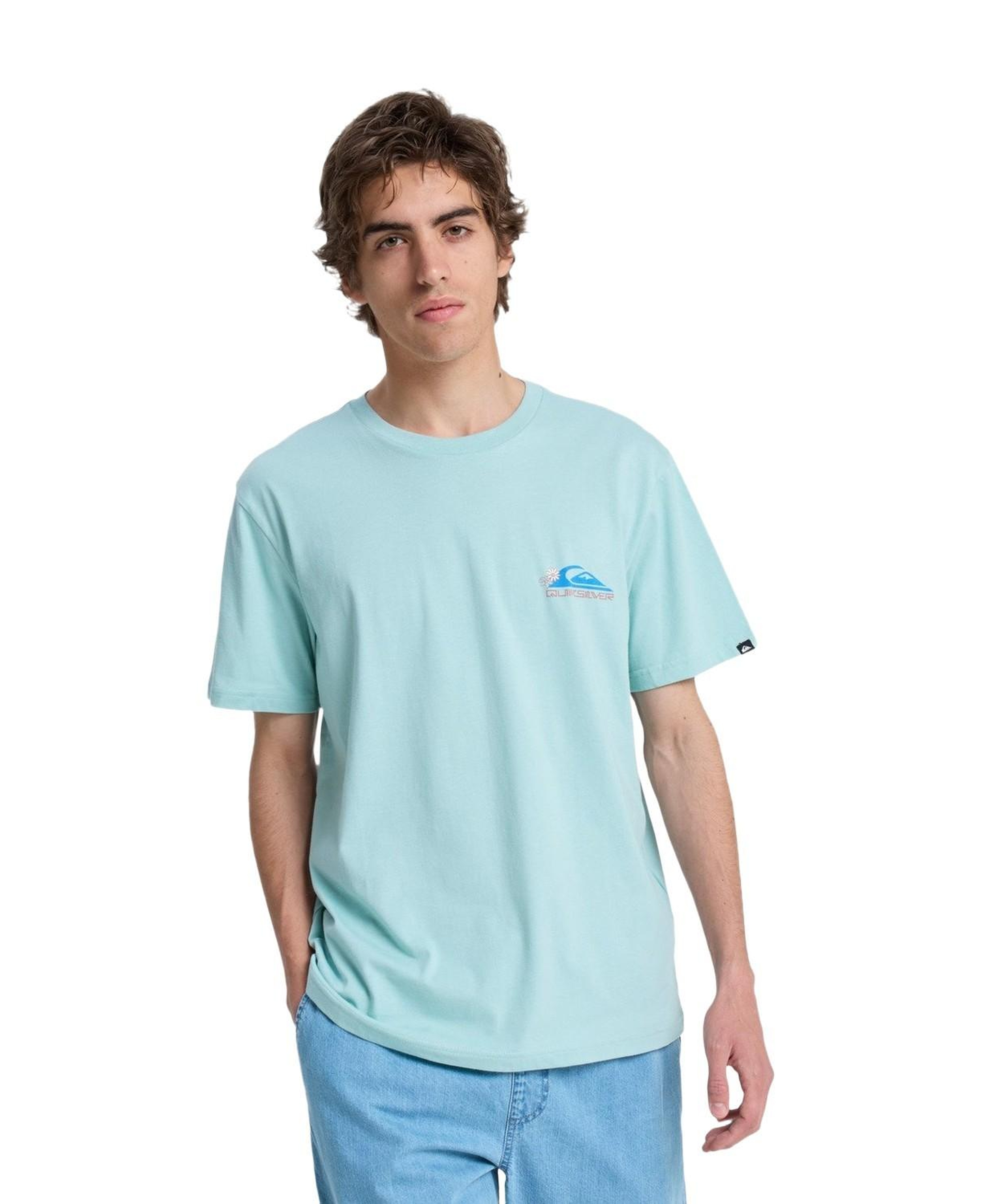 Quiksilver Ev Barrel Parad Erkek Mavi Tişört