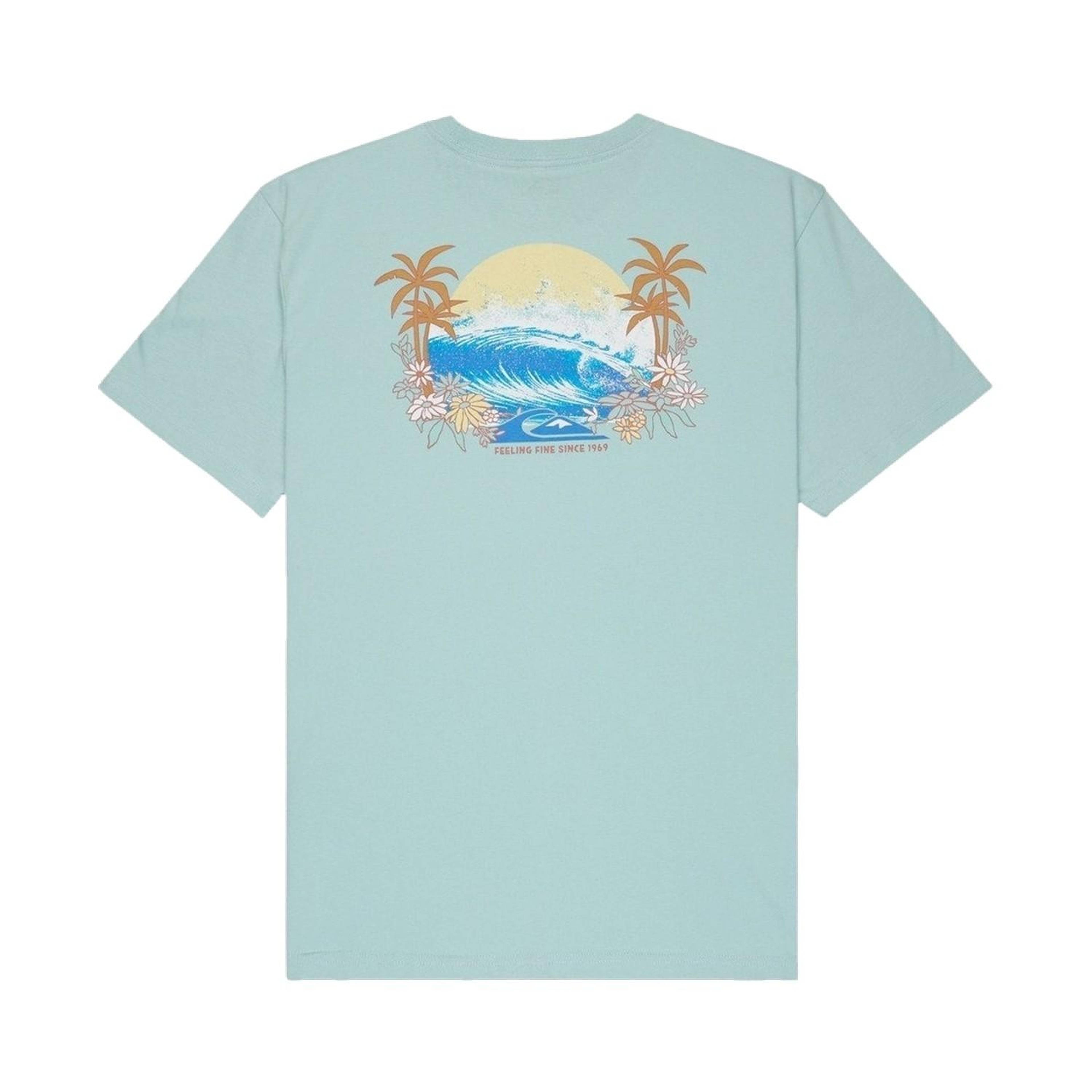 Quiksilver Ev Barrel Parad Erkek Mavi Tişört
