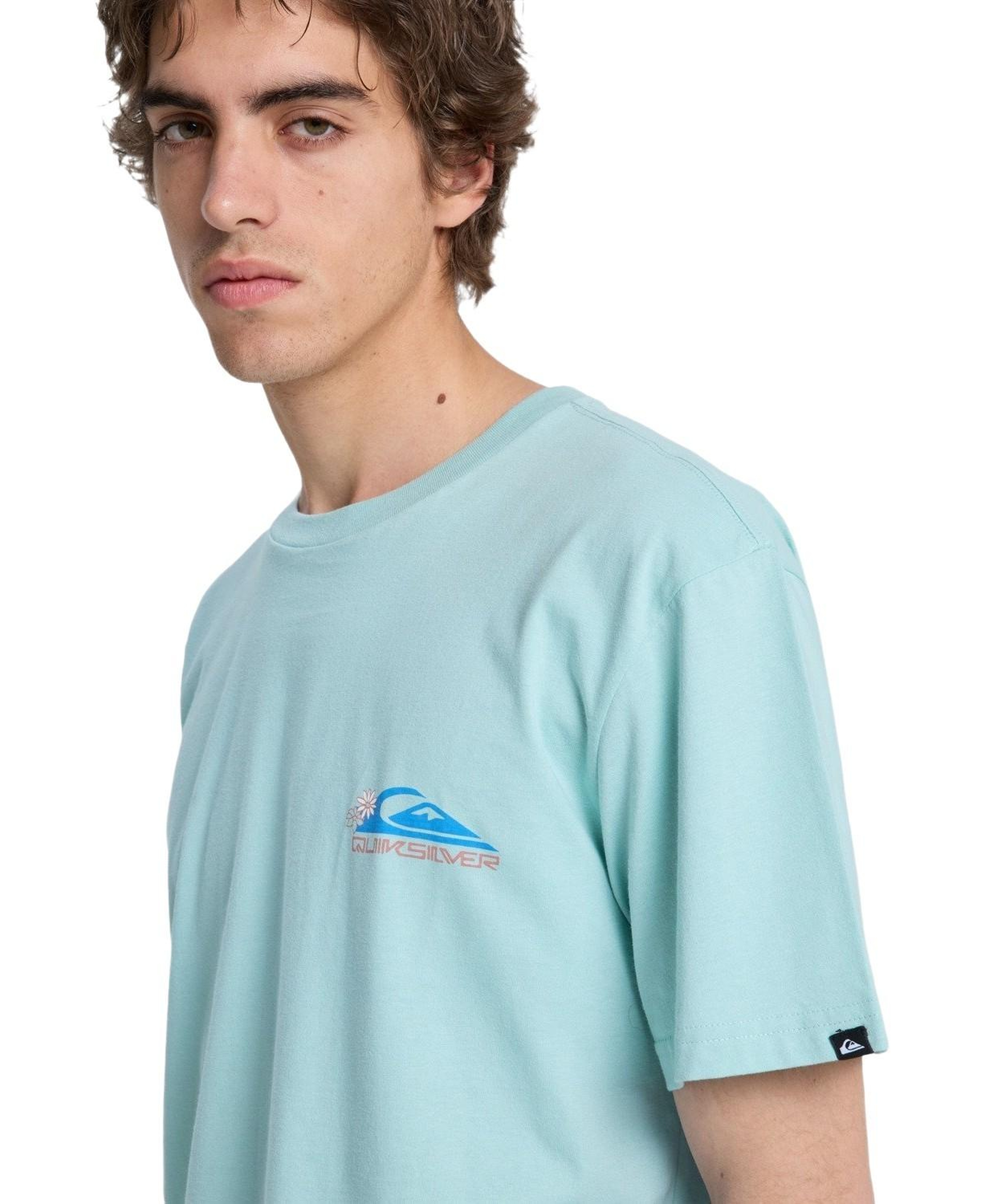 Quiksilver Ev Barrel Parad Erkek Mavi Tişört