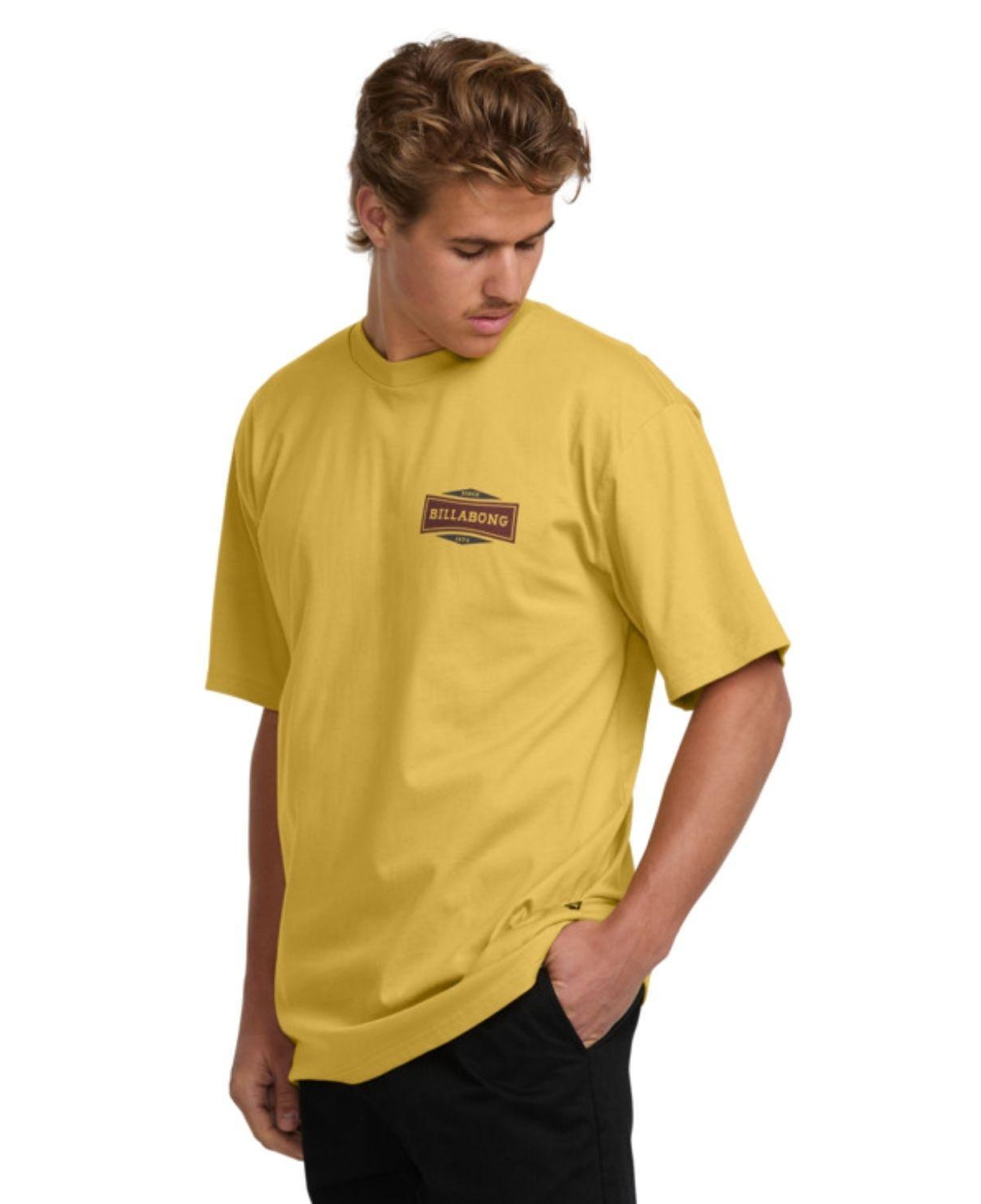 Billabong Walled Regular Erkek Sarı Tişört