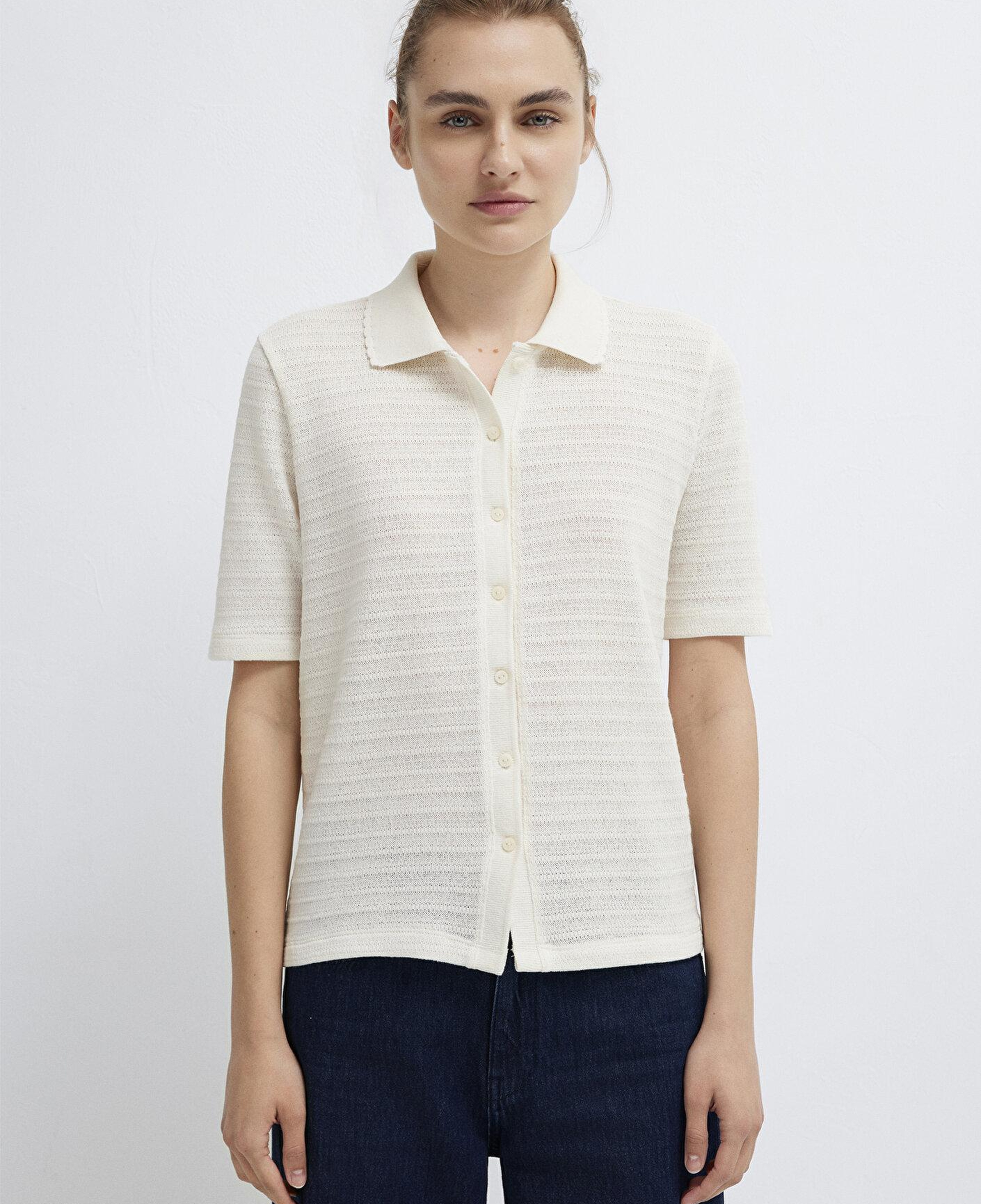 Mavi Ekru Polo Tişört Slim Fit / Dar Kesim 1613948-82127