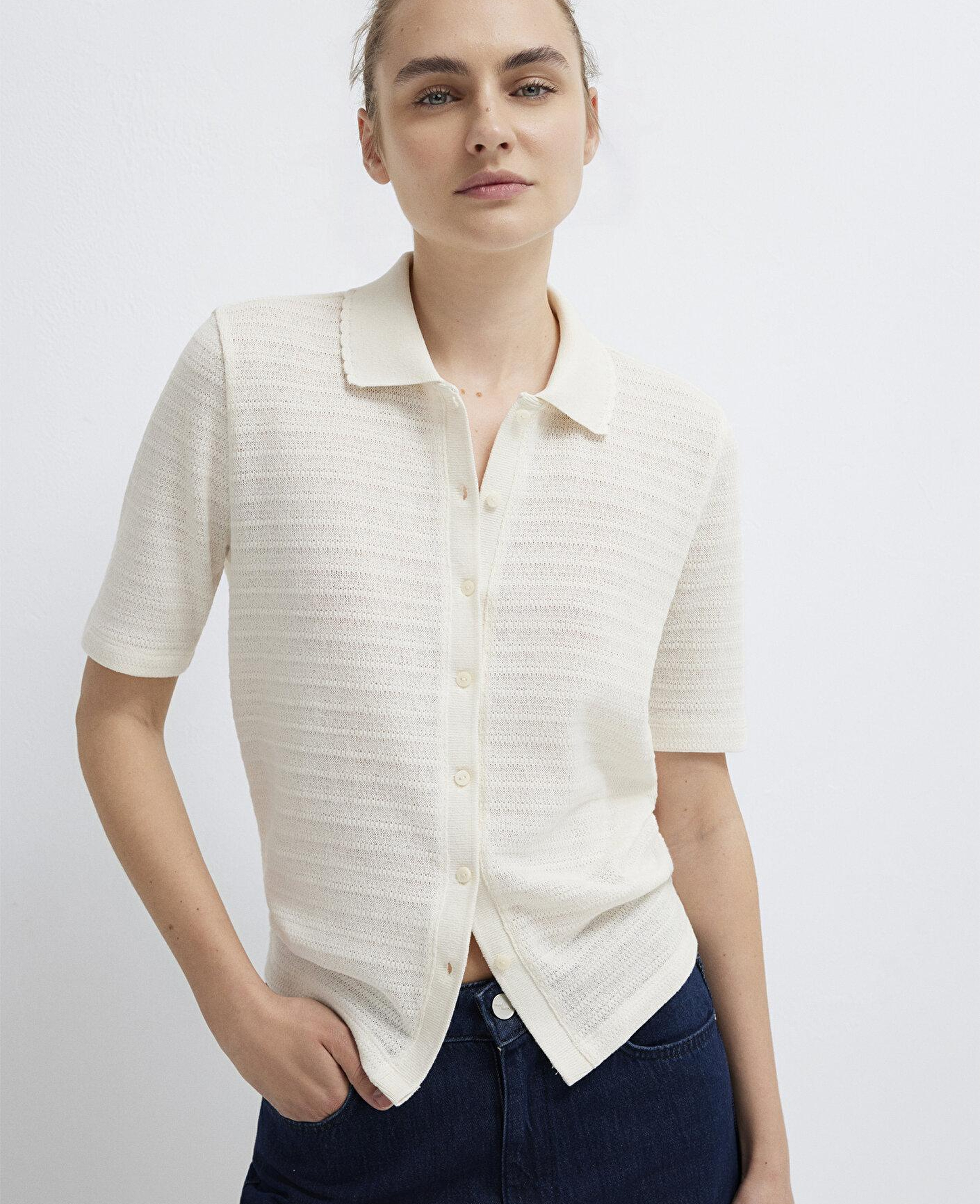 Mavi Ekru Polo Tişört Slim Fit / Dar Kesim 1613948-82127