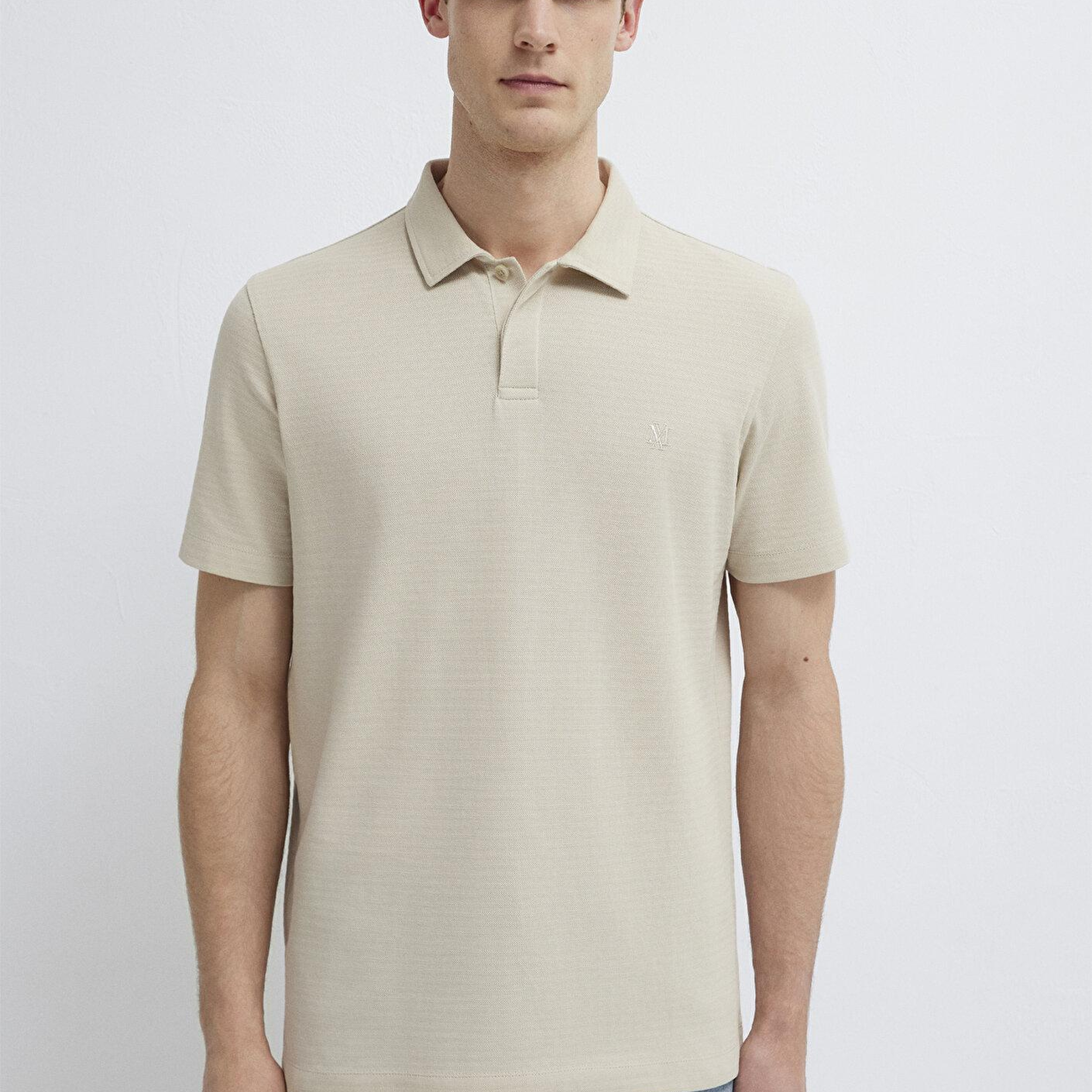 Mavi Bej Polo Tişört Regular Fit / Normal Kesim 0613267-70144