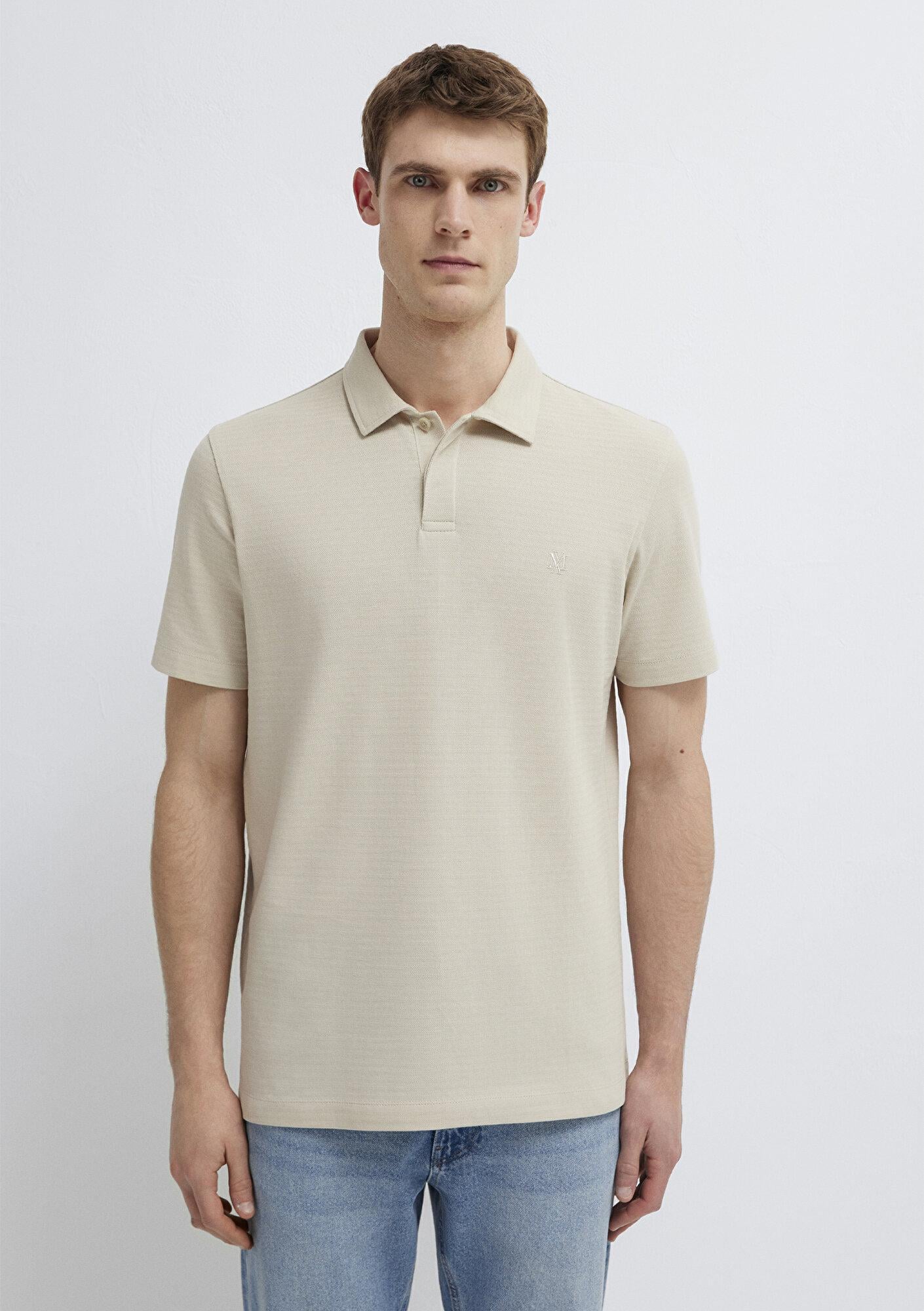 Mavi Bej Polo Tişört Regular Fit / Normal Kesim 0613267-70144
