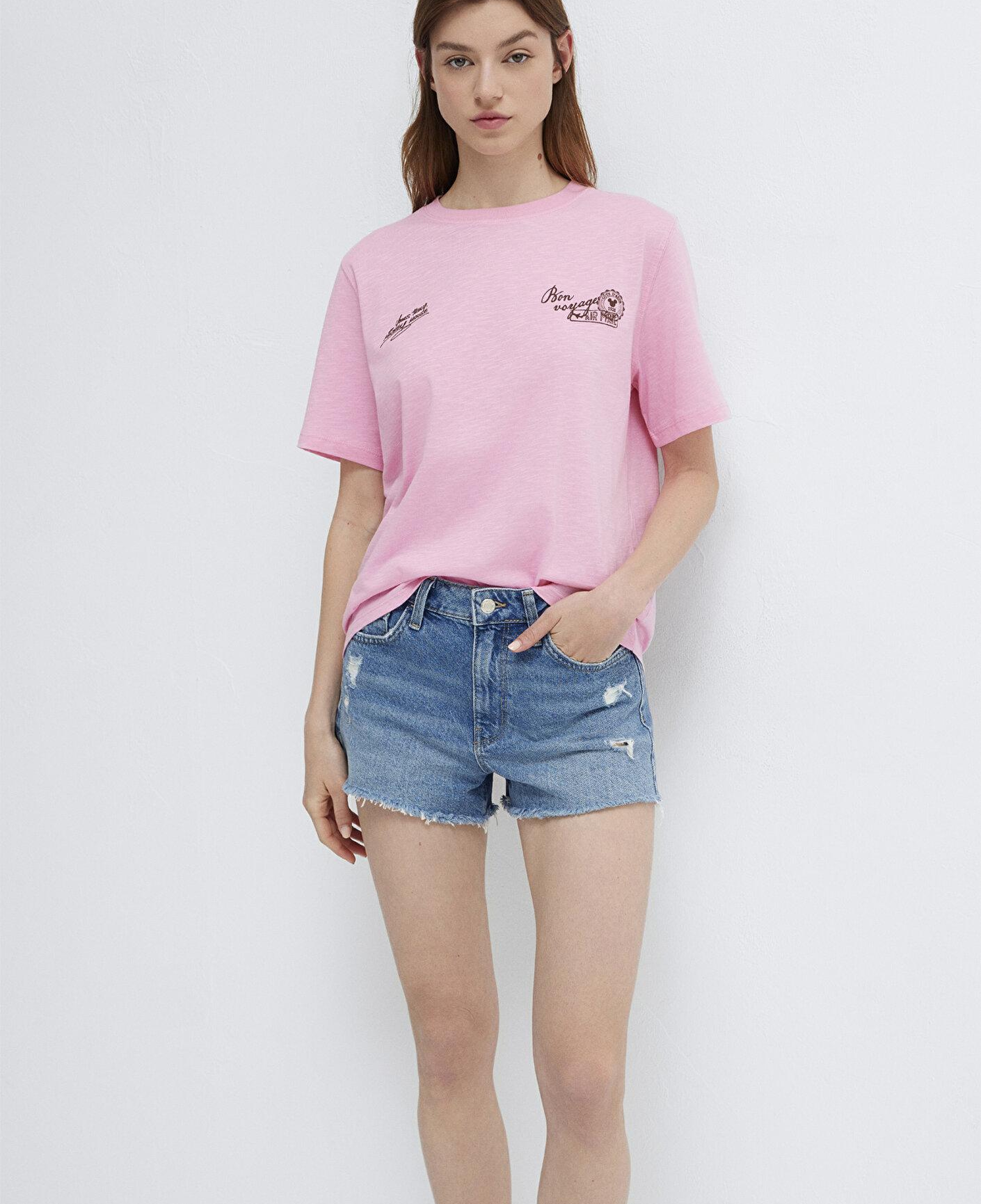 Mavi Pembe Tişört Regular Fit / Normal Kesim 1614334-70972