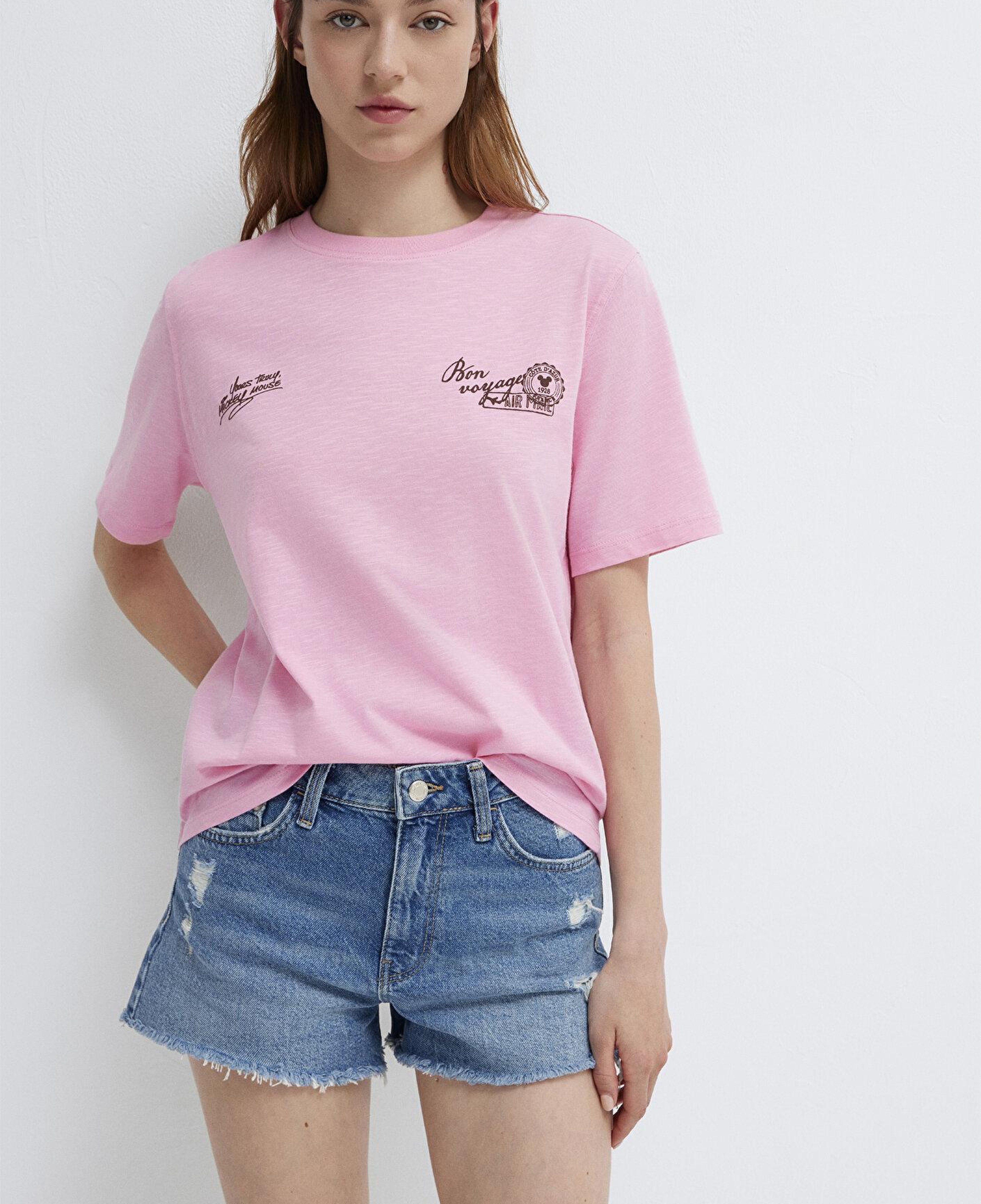 Mavi Pembe Tişört Regular Fit / Normal Kesim 1614334-70972