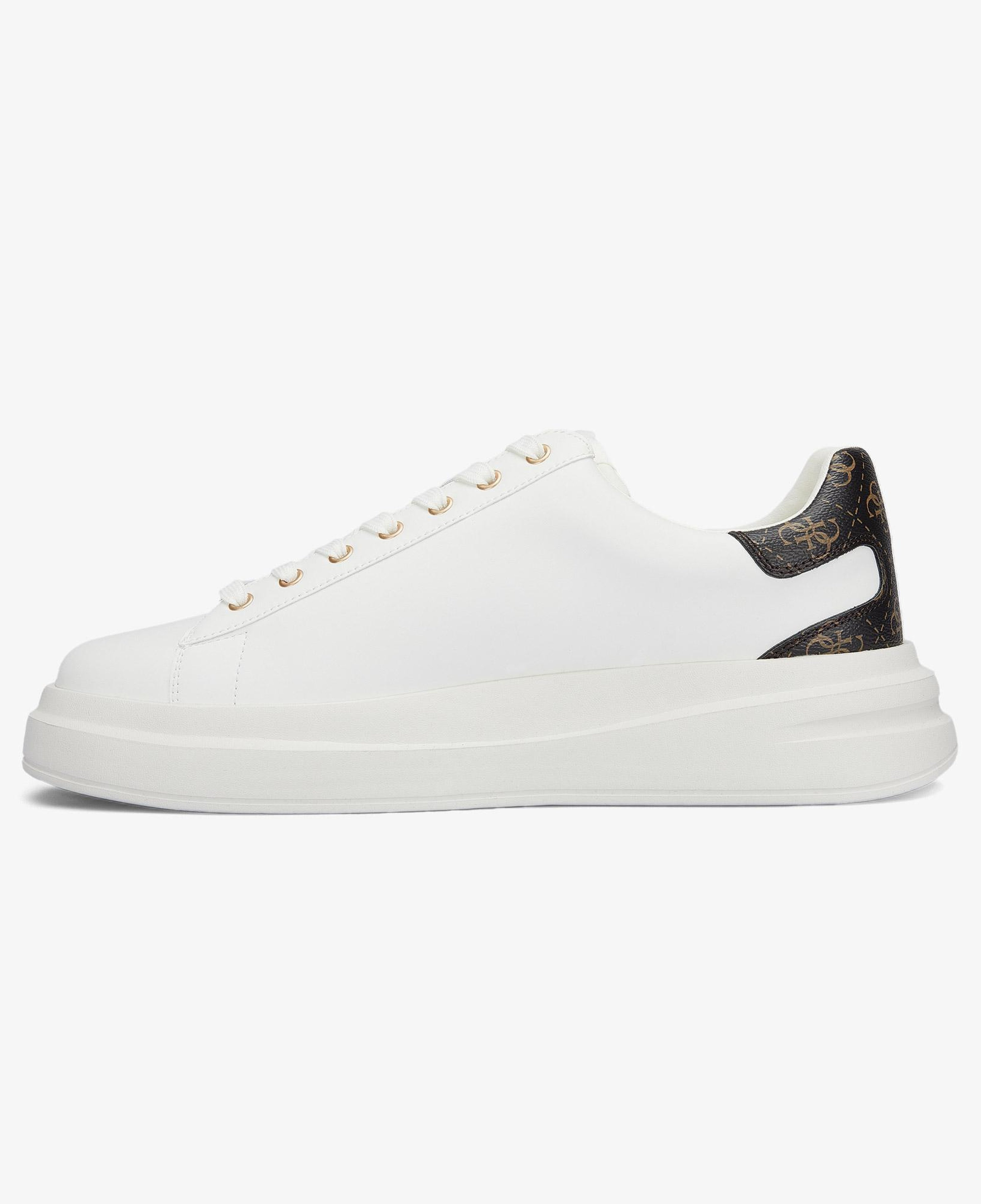 Guess Elba Leather Erkek Beyaz Sneaker