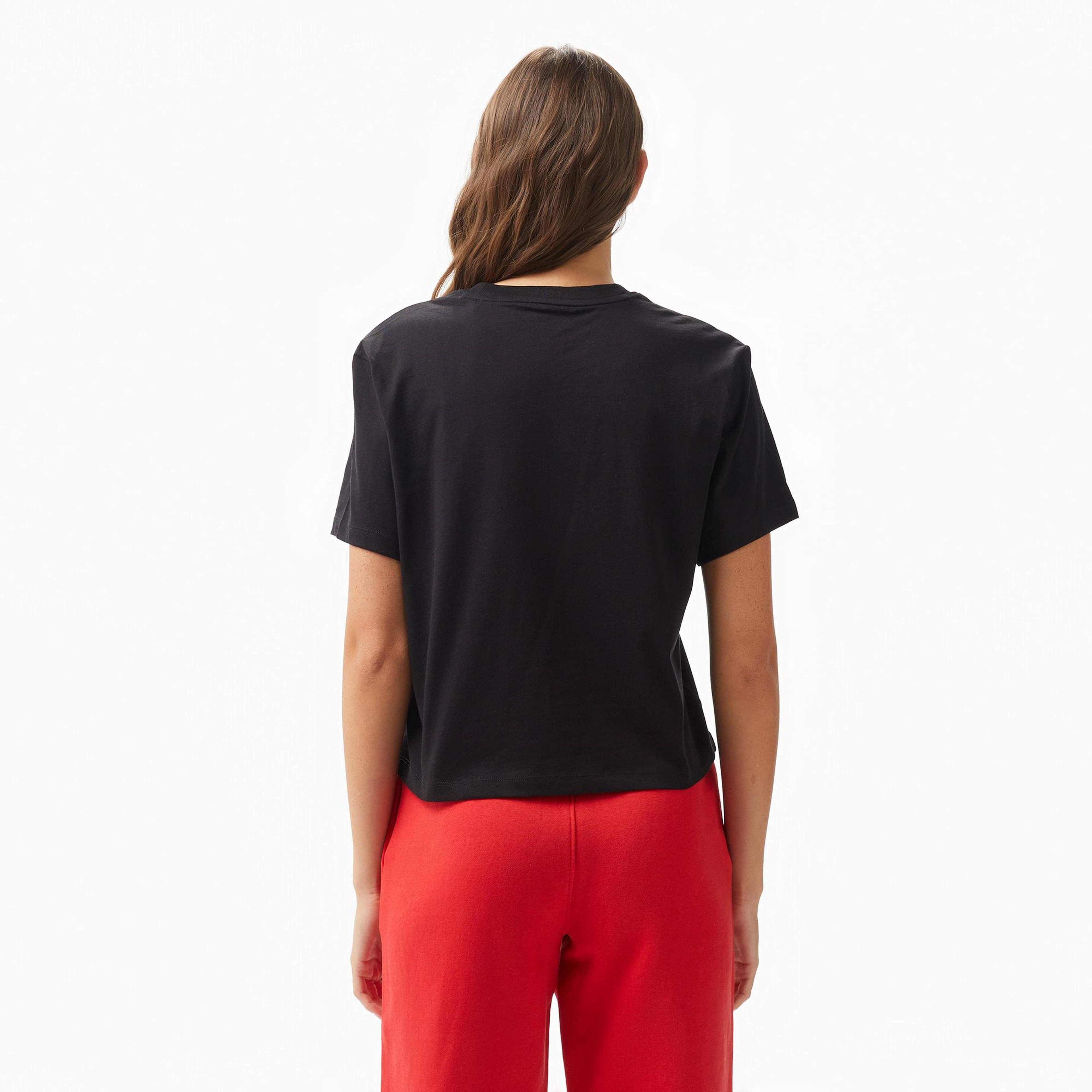 Guess Boxy Mini Kadın Siyah T-Shirt