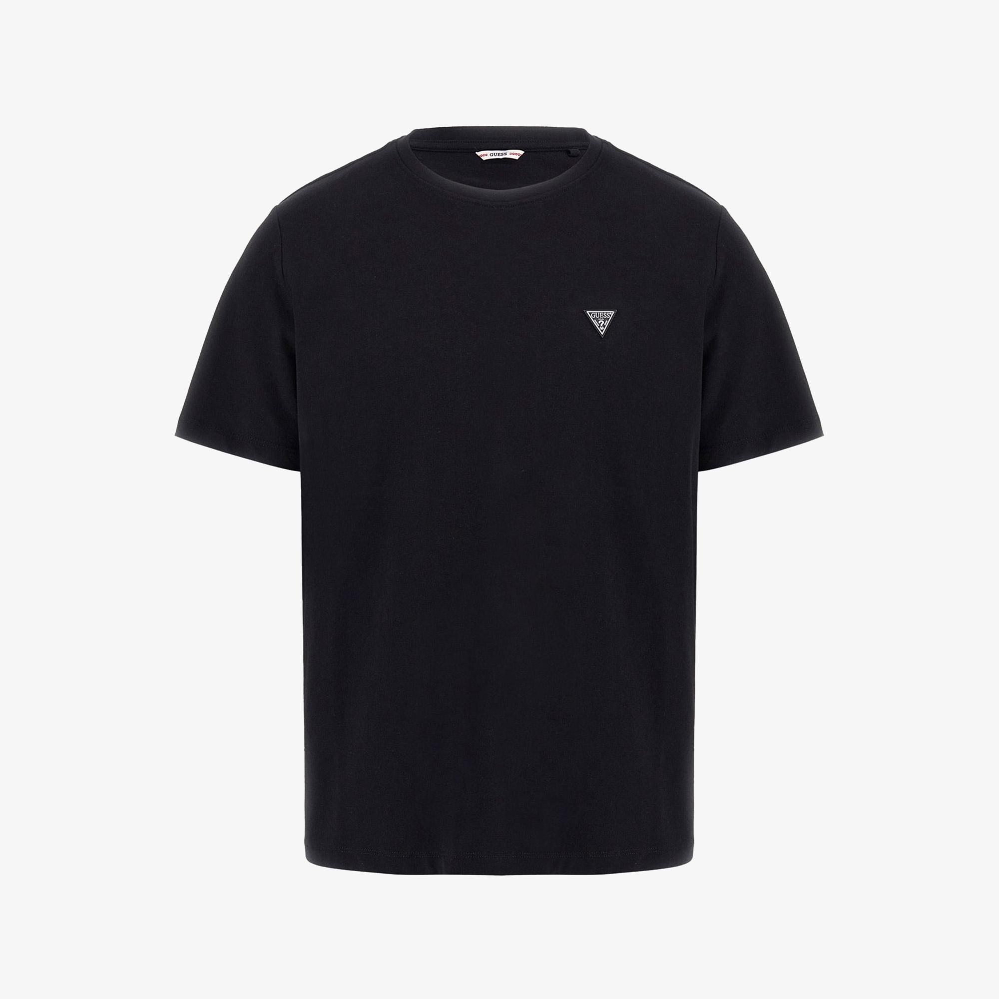 Guess Patch Regular Fit Erkek Siyah T-Shirt