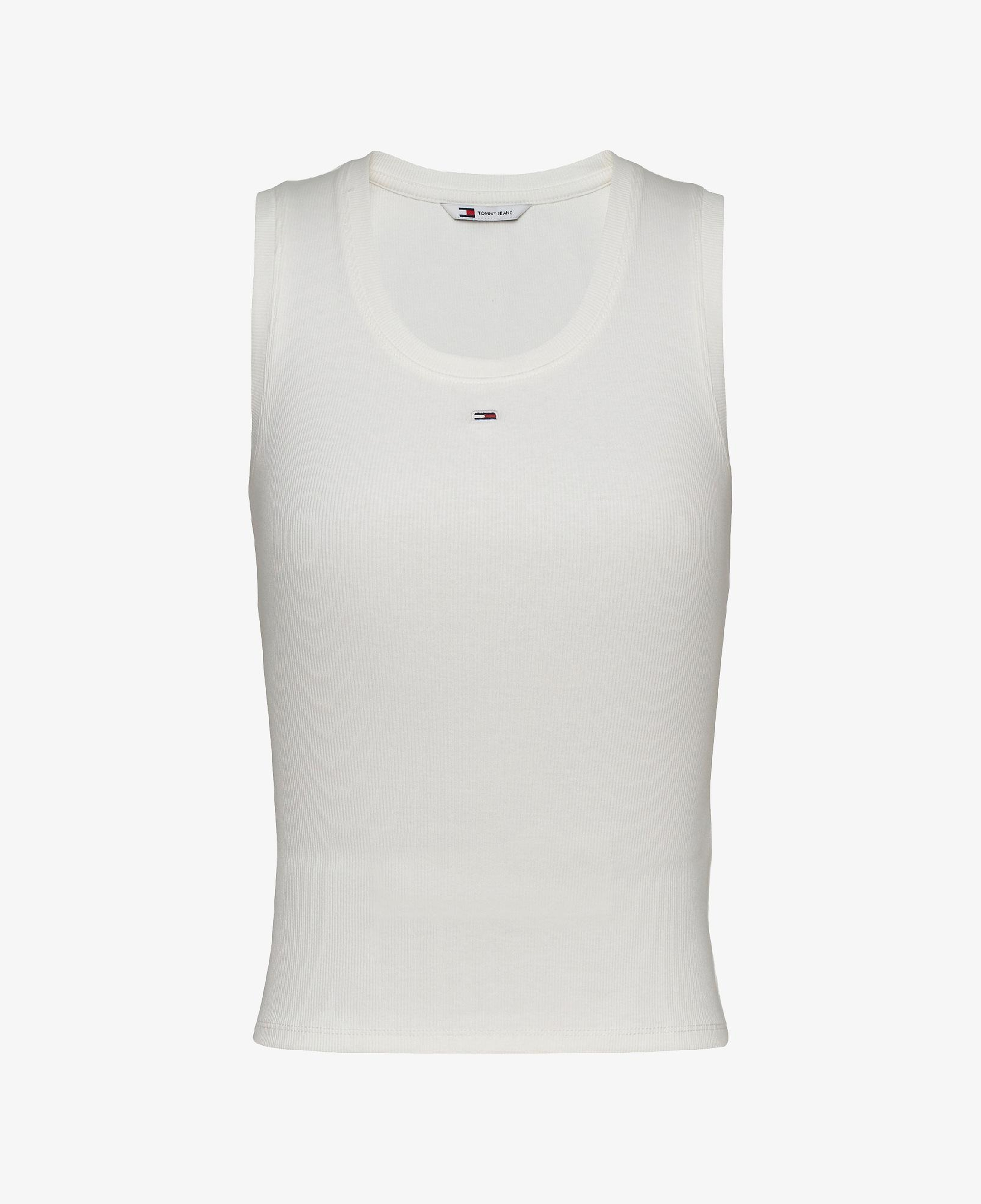 Tommy Hilfiger Denim Essentials Kadın Beyaz T-Shirt