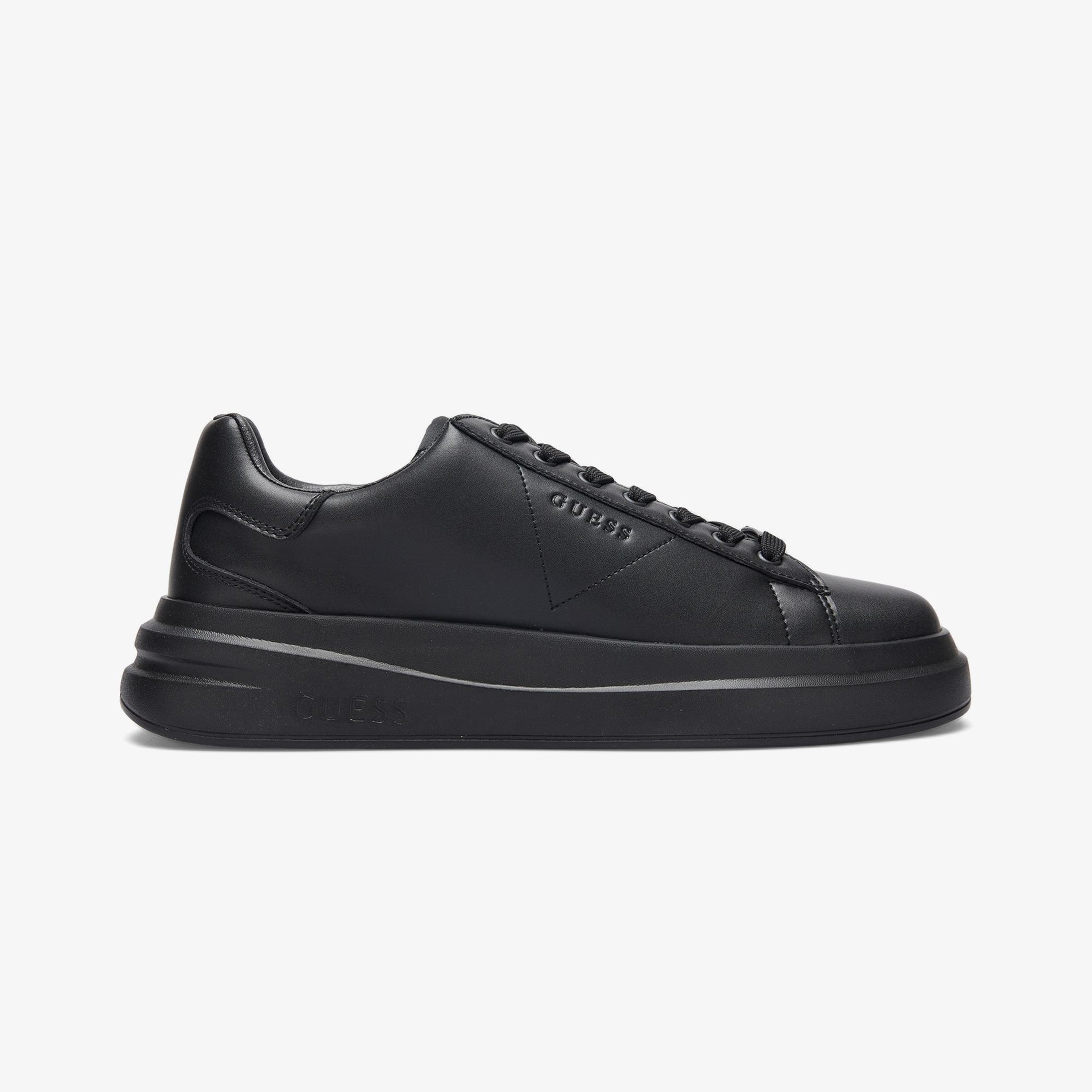 Guess Elba Leather Erkek Siyah Sneaker