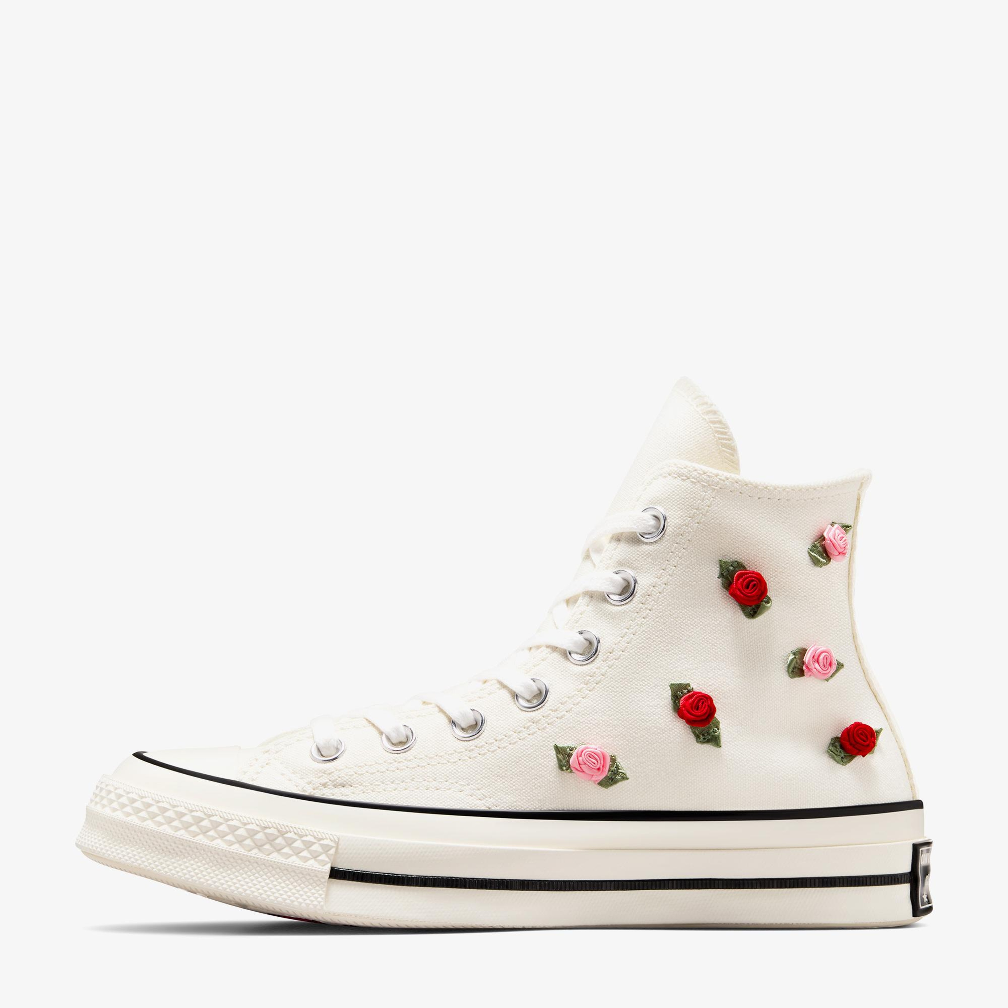 Converse Chuck 70 Roses Unisex Krem Sneaker