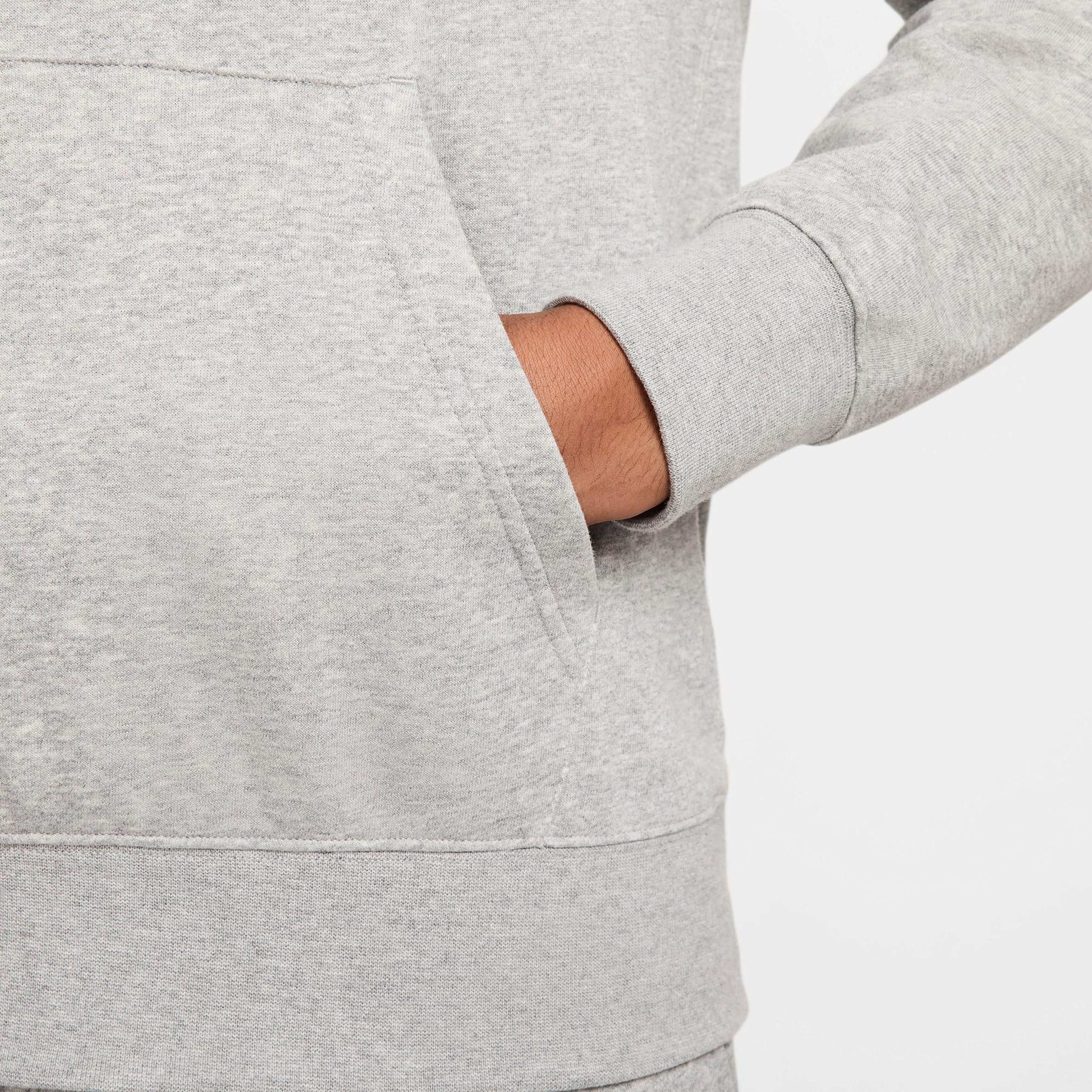 Nike Club Erkek Gri Hoodie