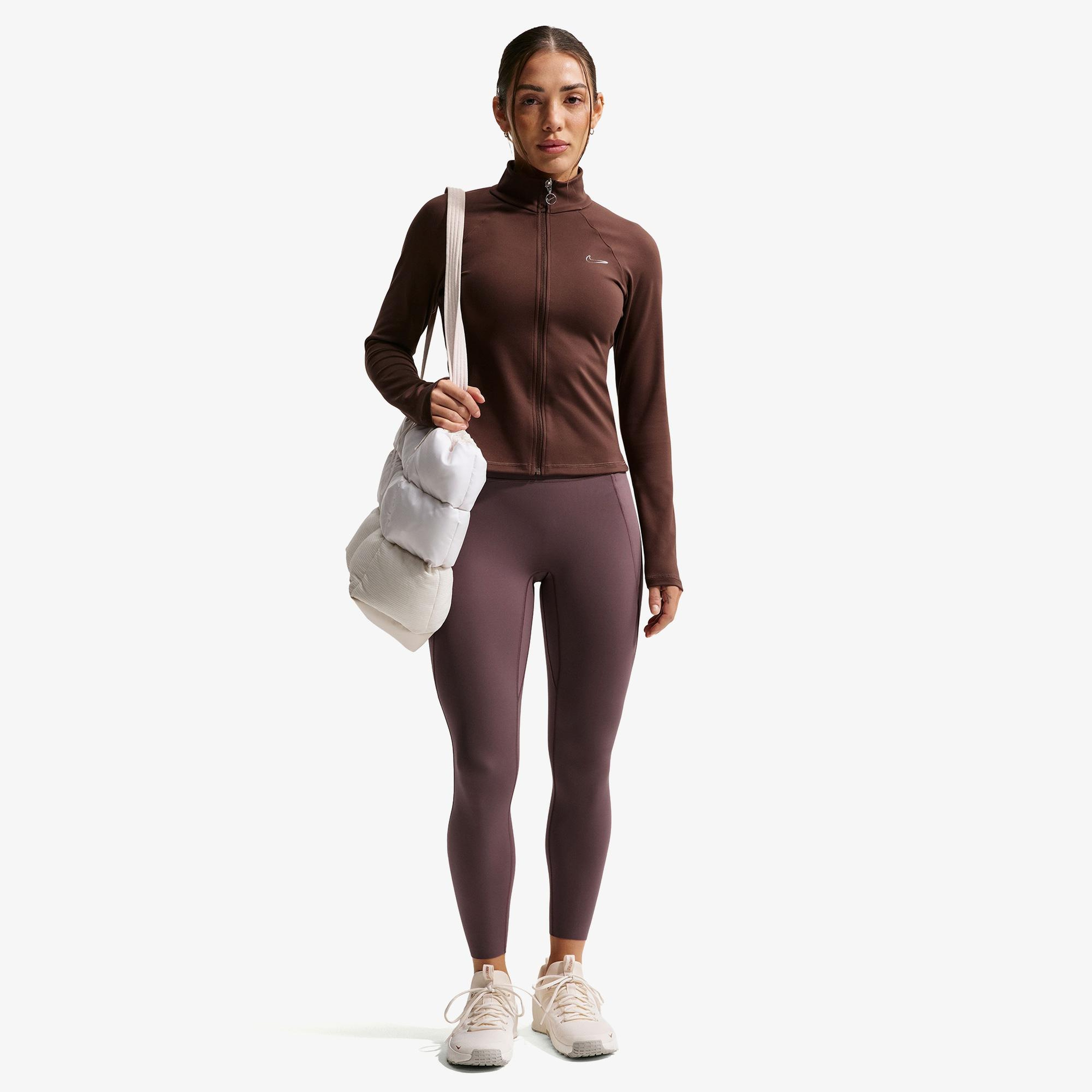 Nike Fitted Kadın Kahverengi Sweatshirt