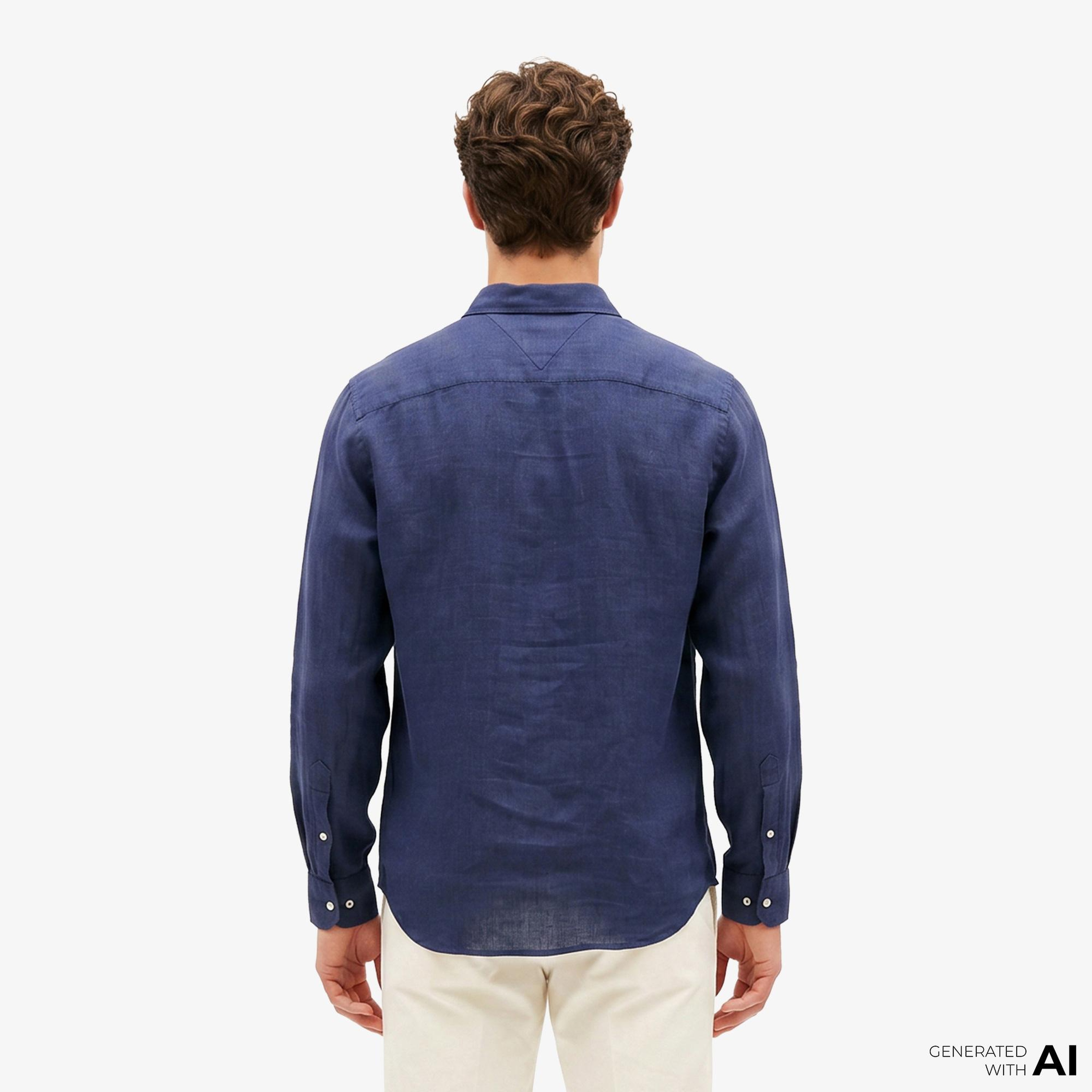 Tommy Hilfiger Seasonal Quality Erkek Lacivert Gömlek