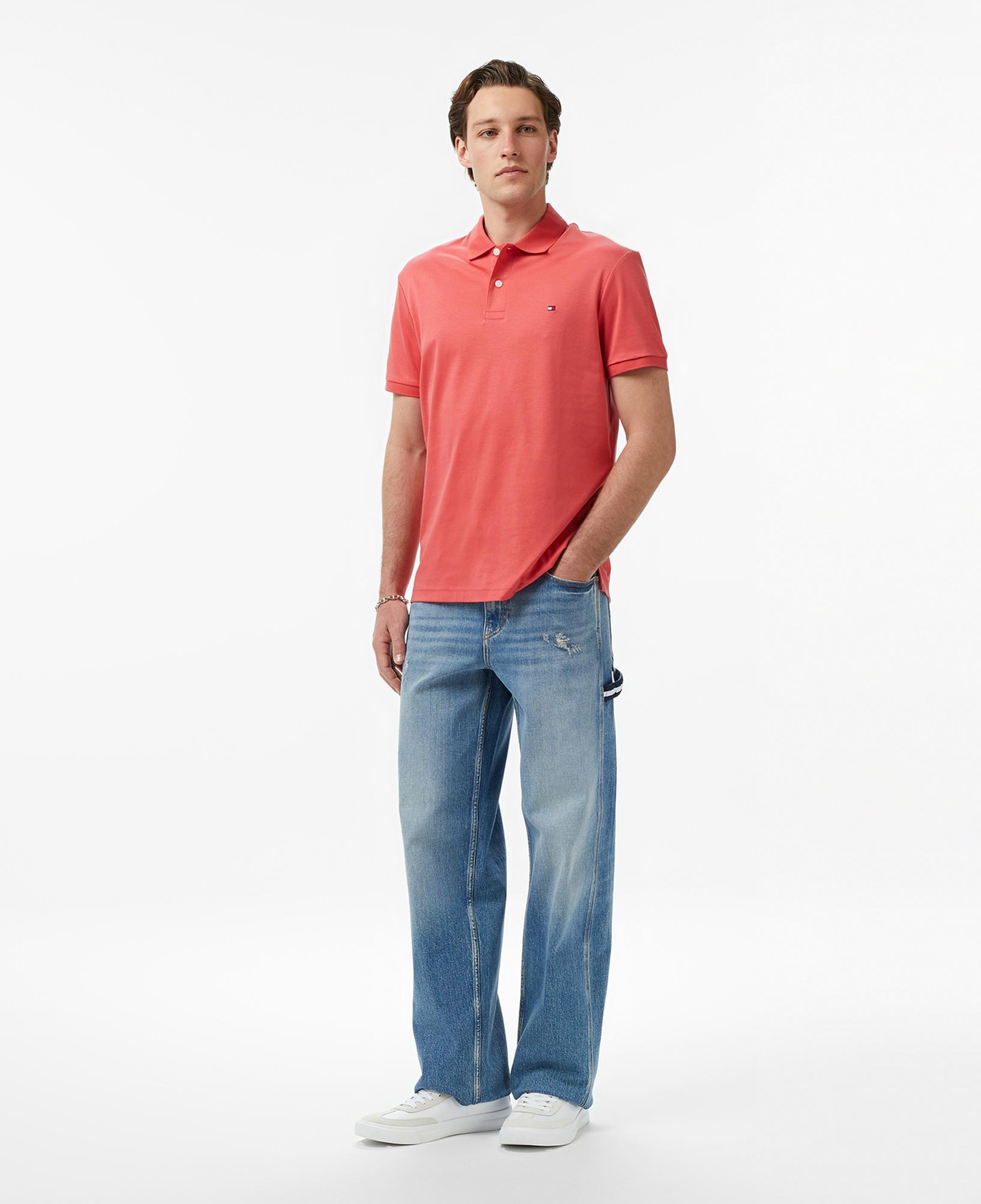 Tommy Hilfiger Core Essentials Erkek Kırmızı Polo Yaka T-Shirt