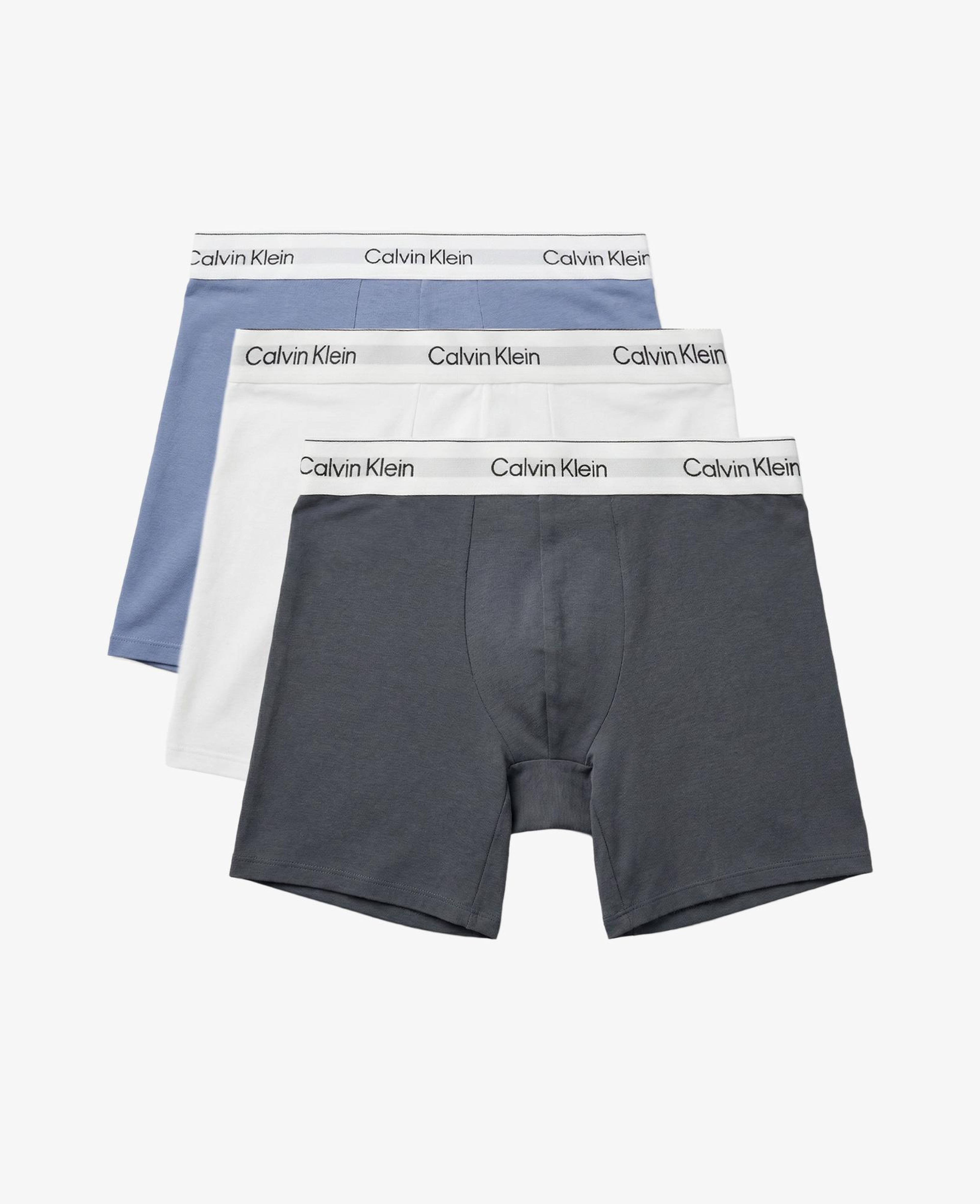 Calvin Klein Brief 3'lü Erkek Mavi Boxer