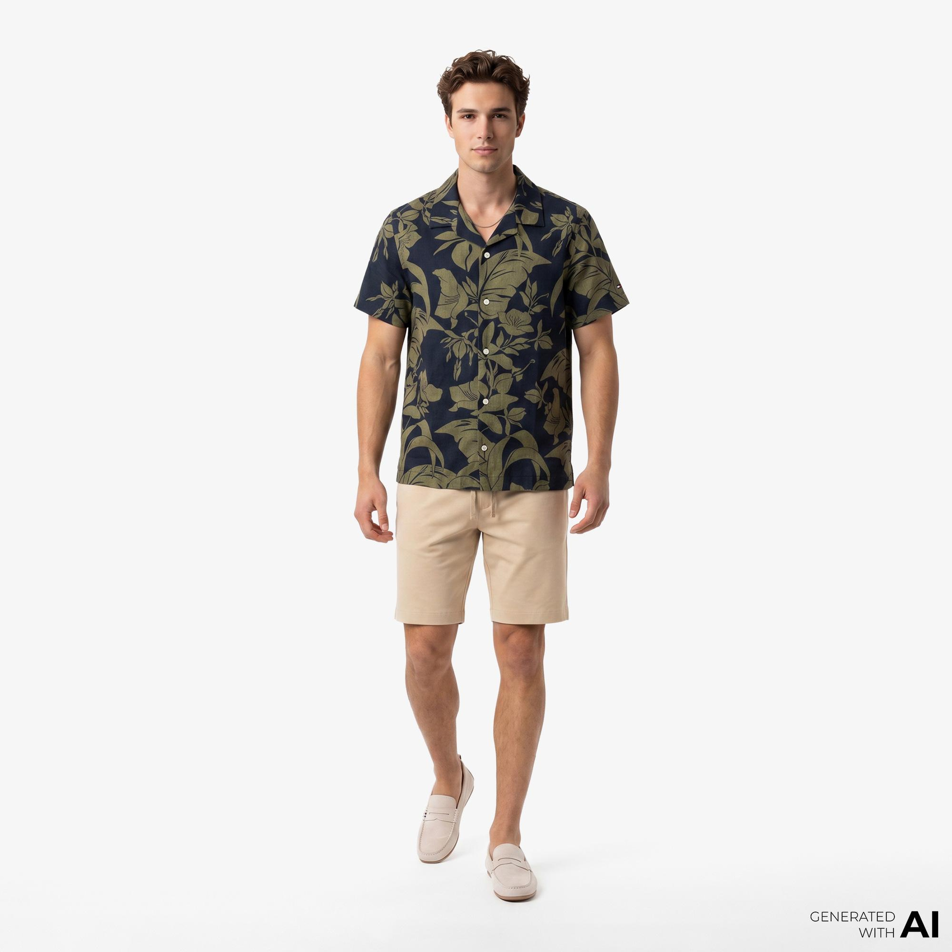 Tommy Hilfiger Mainline Erkek Lacivert Gömlek