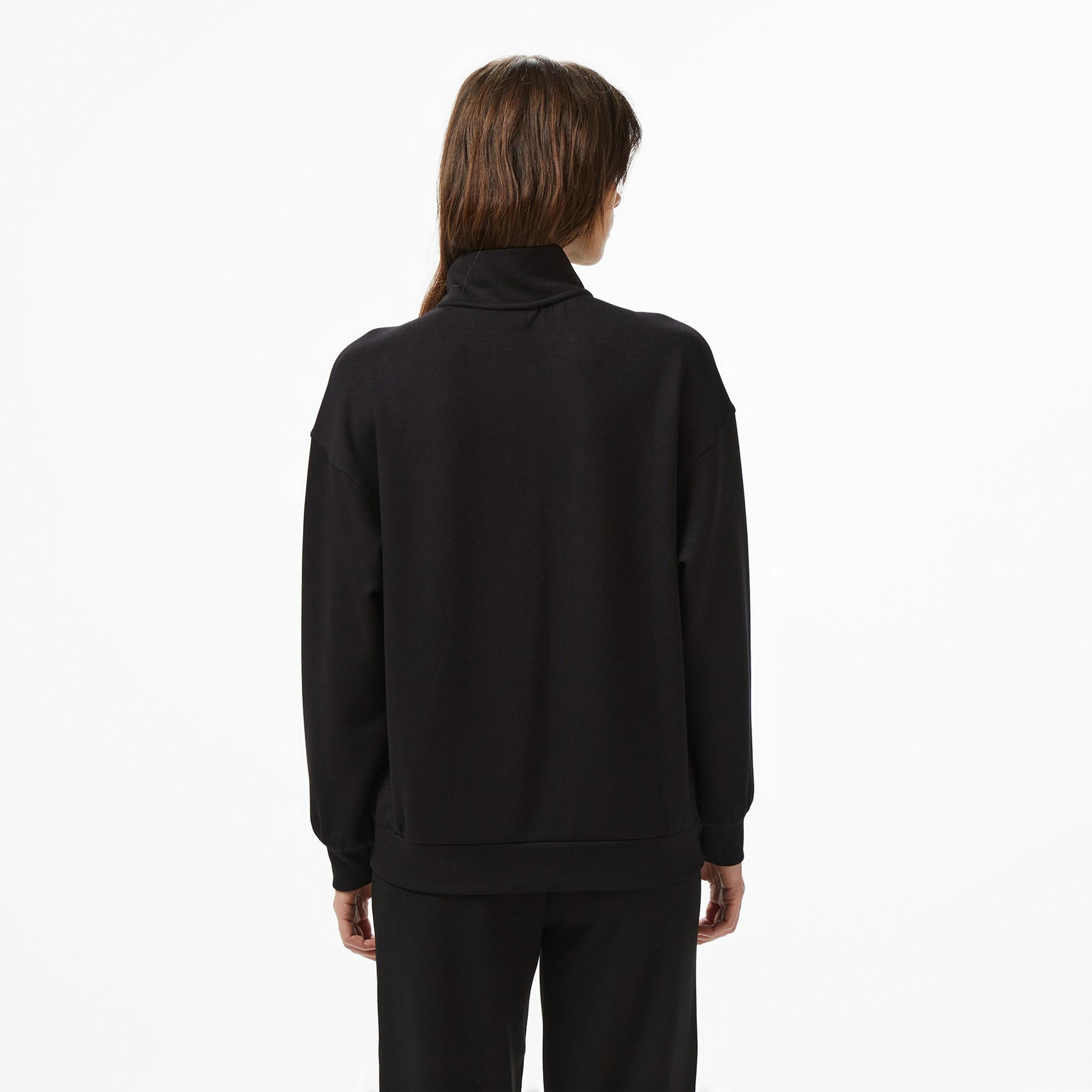Nautica Kadın Siyah Regular Fit Sweatshirt