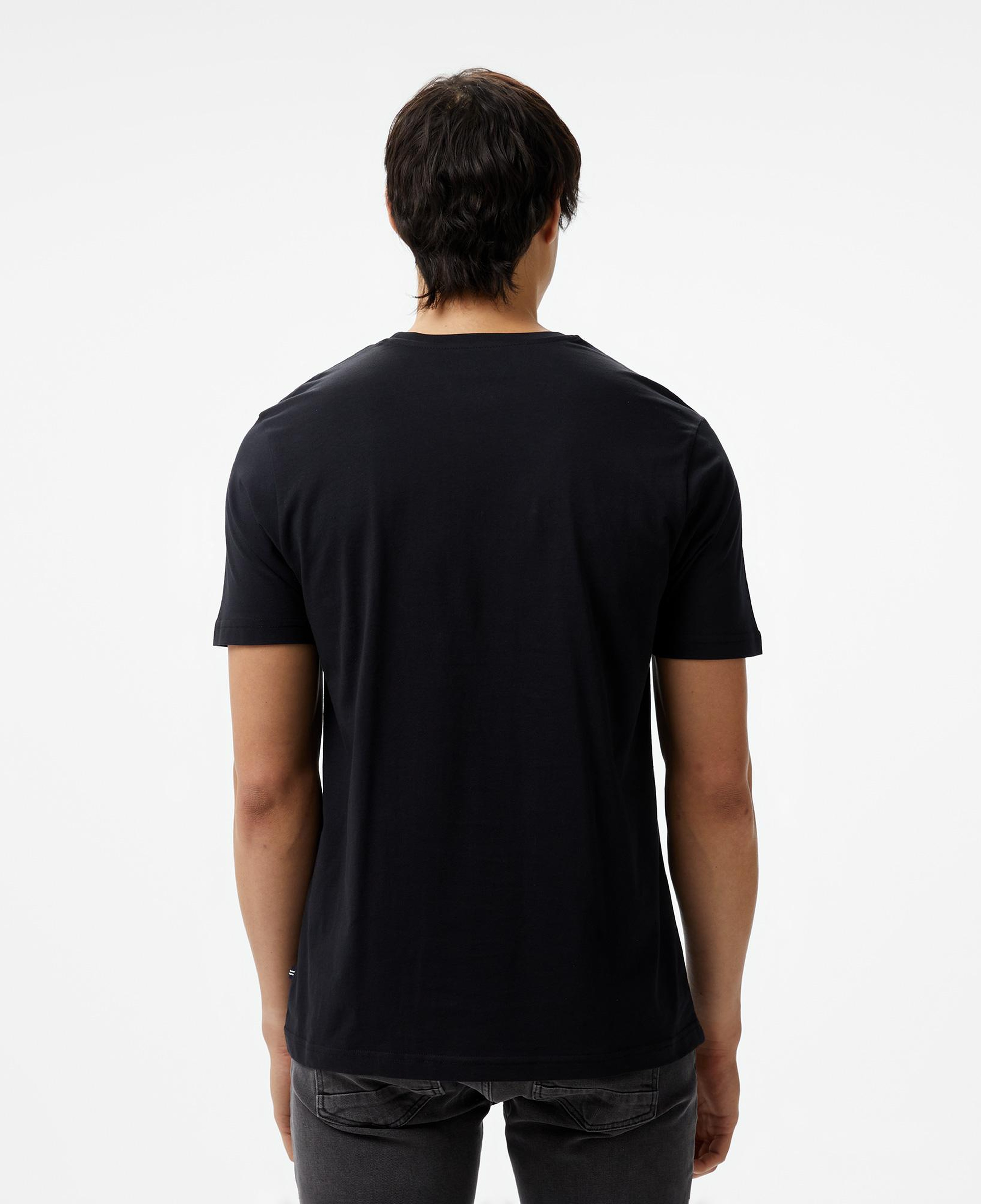 Nautica Erkek Siyah Standart Fit Kısa Kollu Baskılı T-Shirt