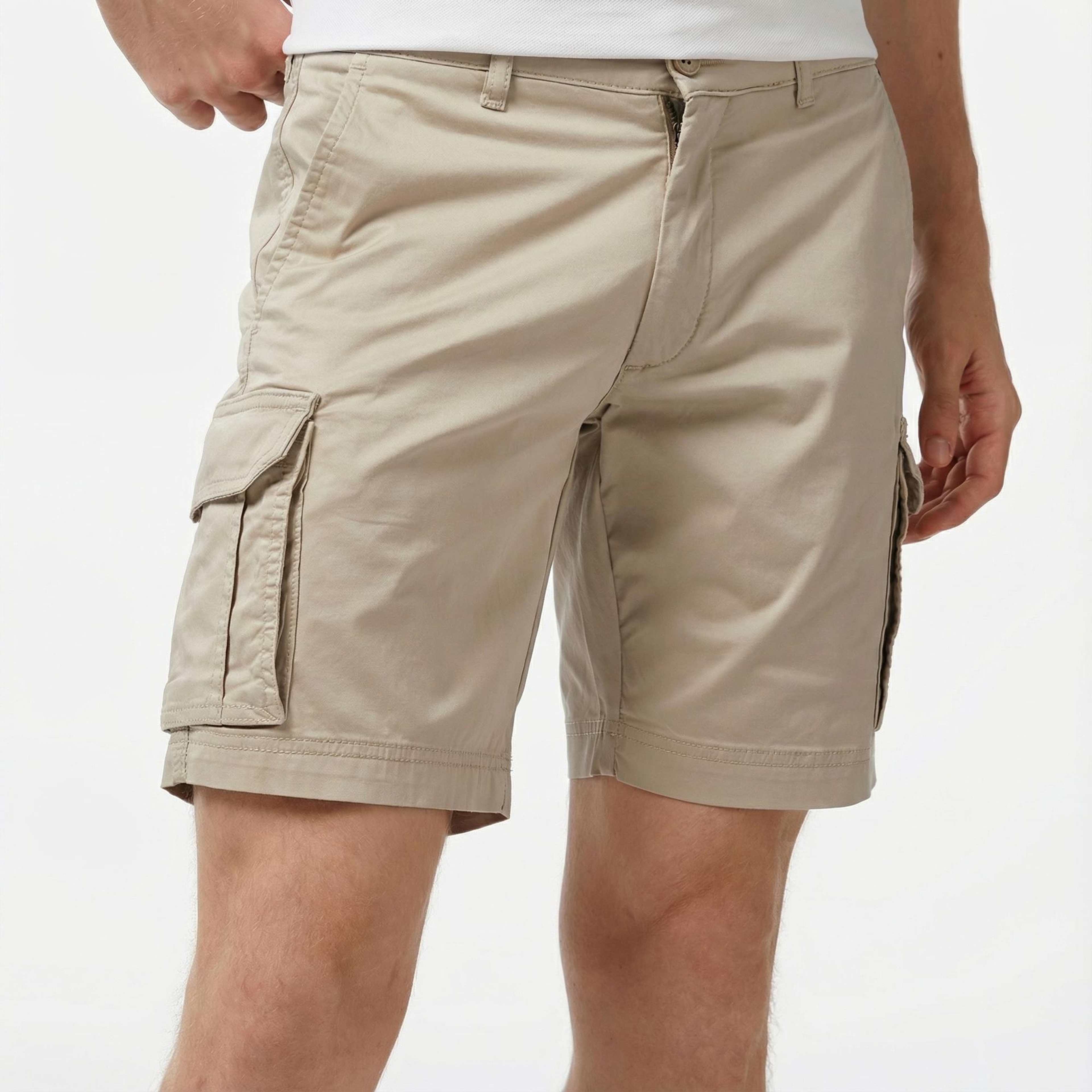 Nautica Erkek Bej Regular Fit Şort