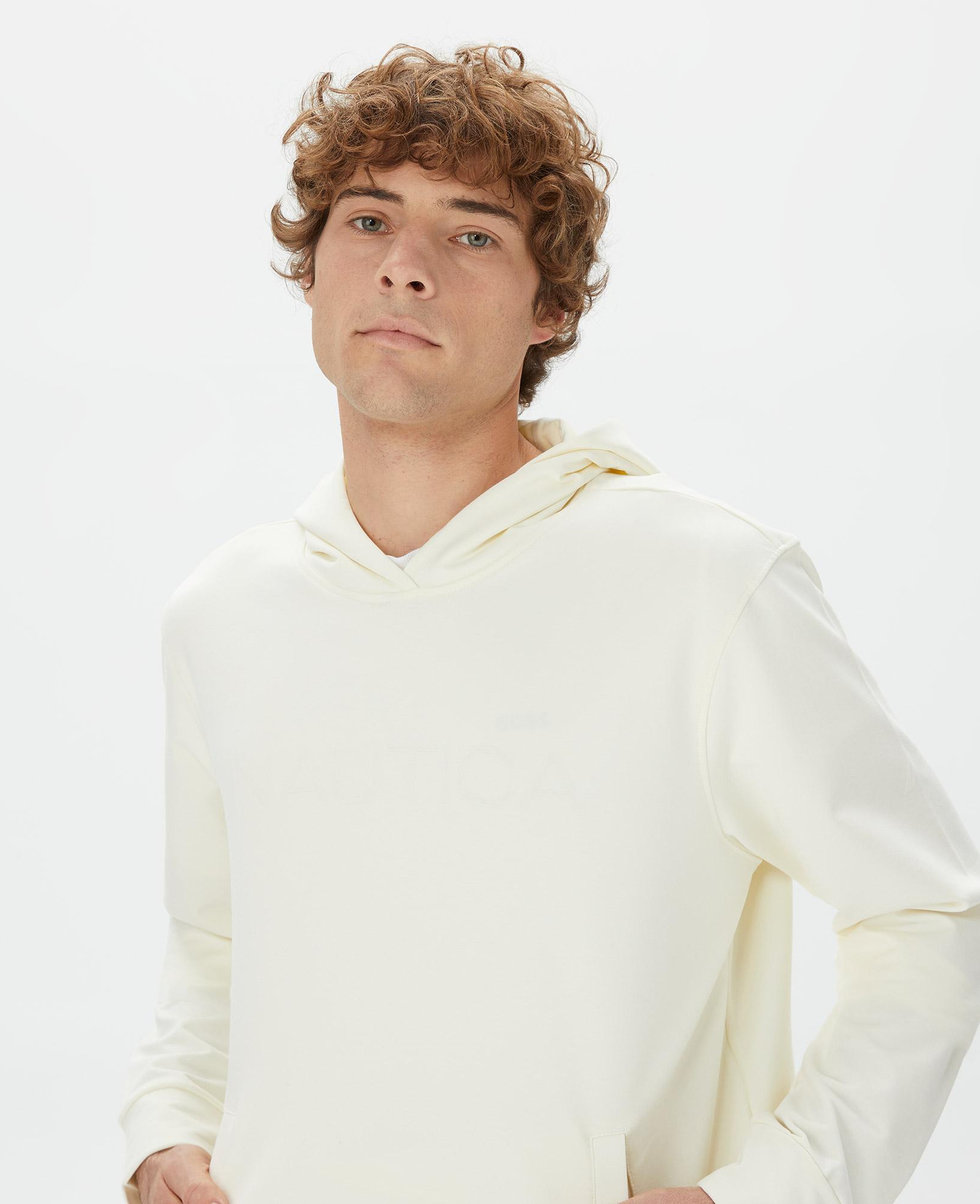 Nautica Erkek Krem Rengi Standart Fit Sweatshirt