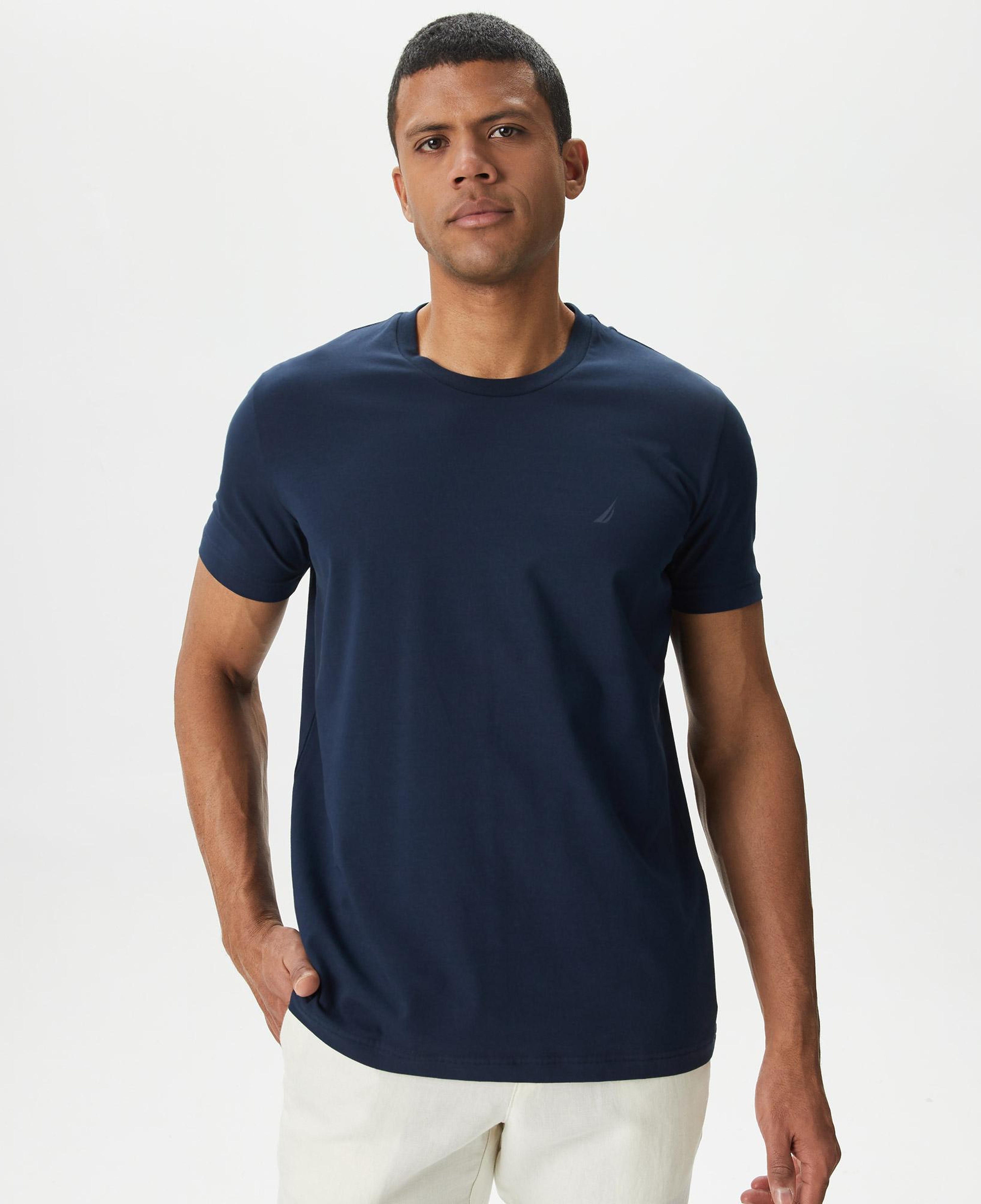 Nautica Erkek Lacivert Standart Fit T-Shirt