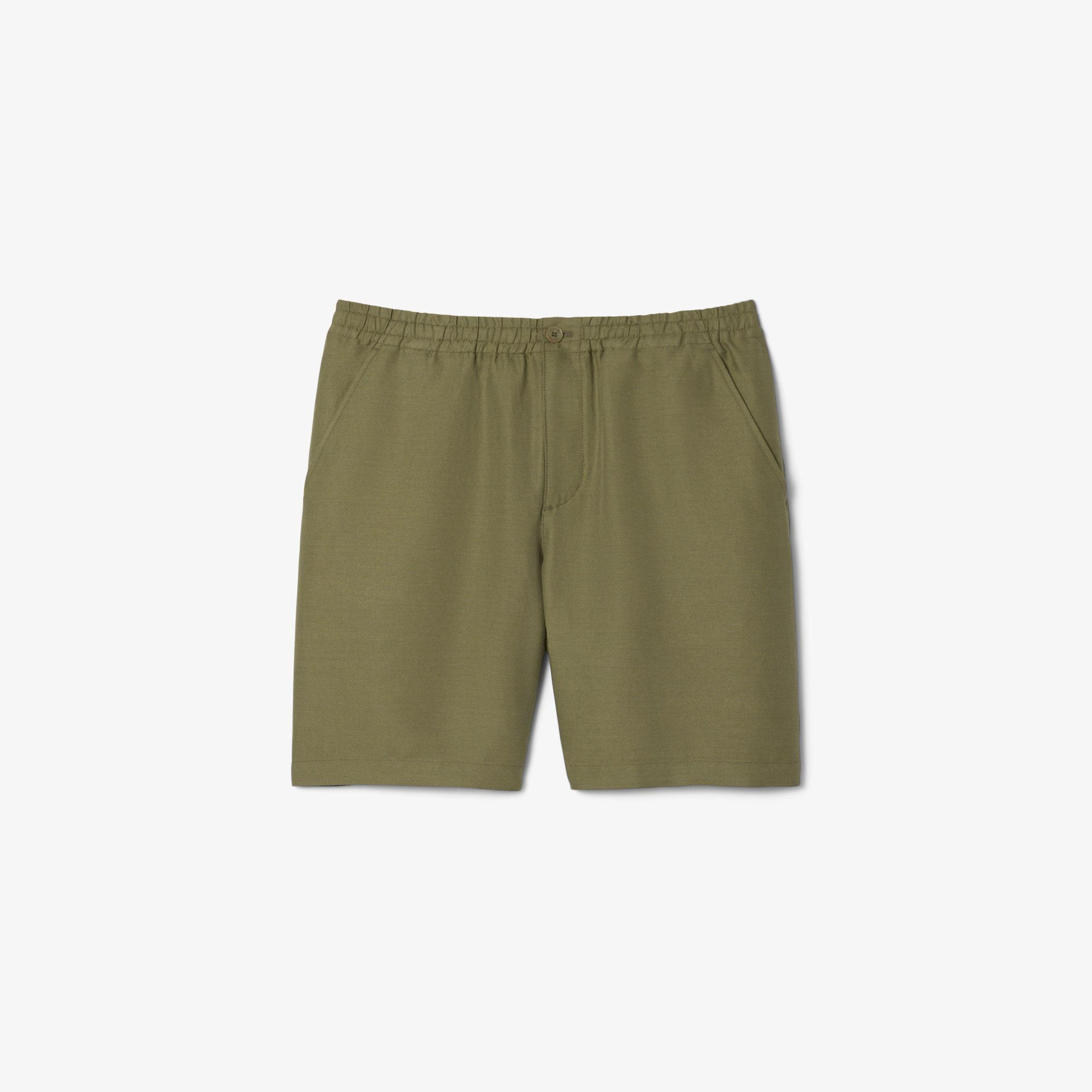 Lacoste Erkek Regular Fit Keten Haki Şort
