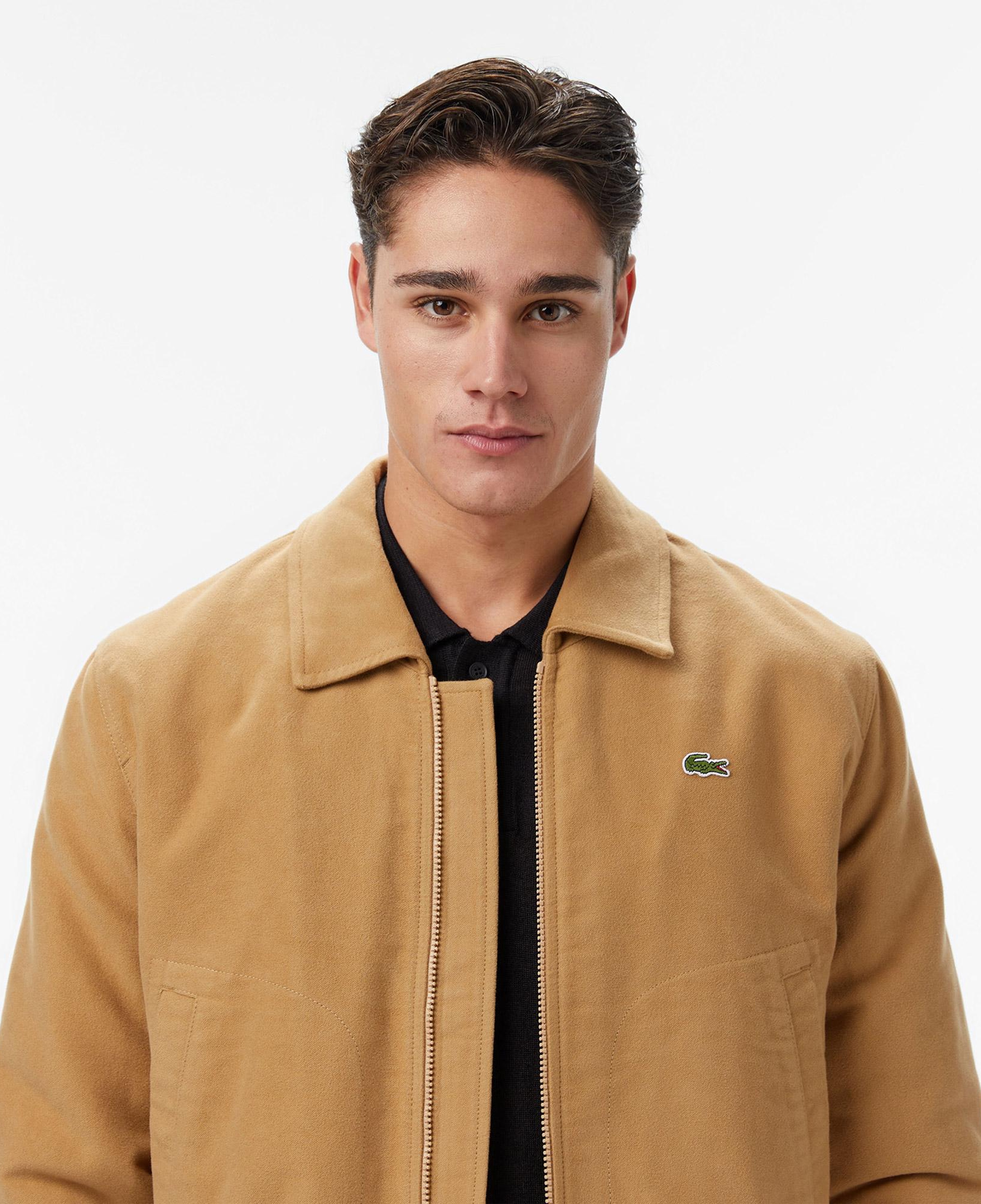 Lacoste Erkek Classic Fit Gömlek Yaka Bej Ceket