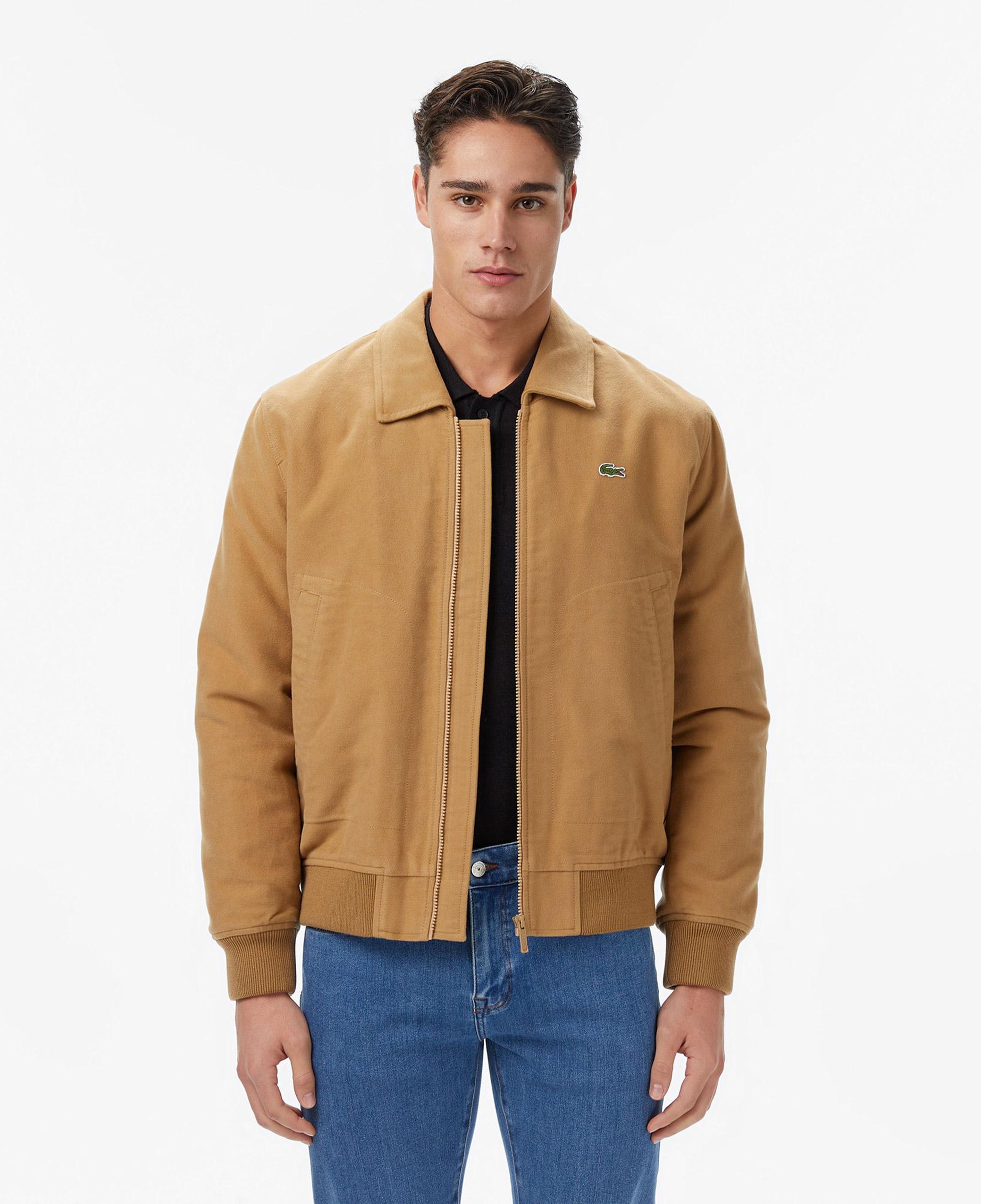 Lacoste Erkek Classic Fit Gömlek Yaka Bej Ceket